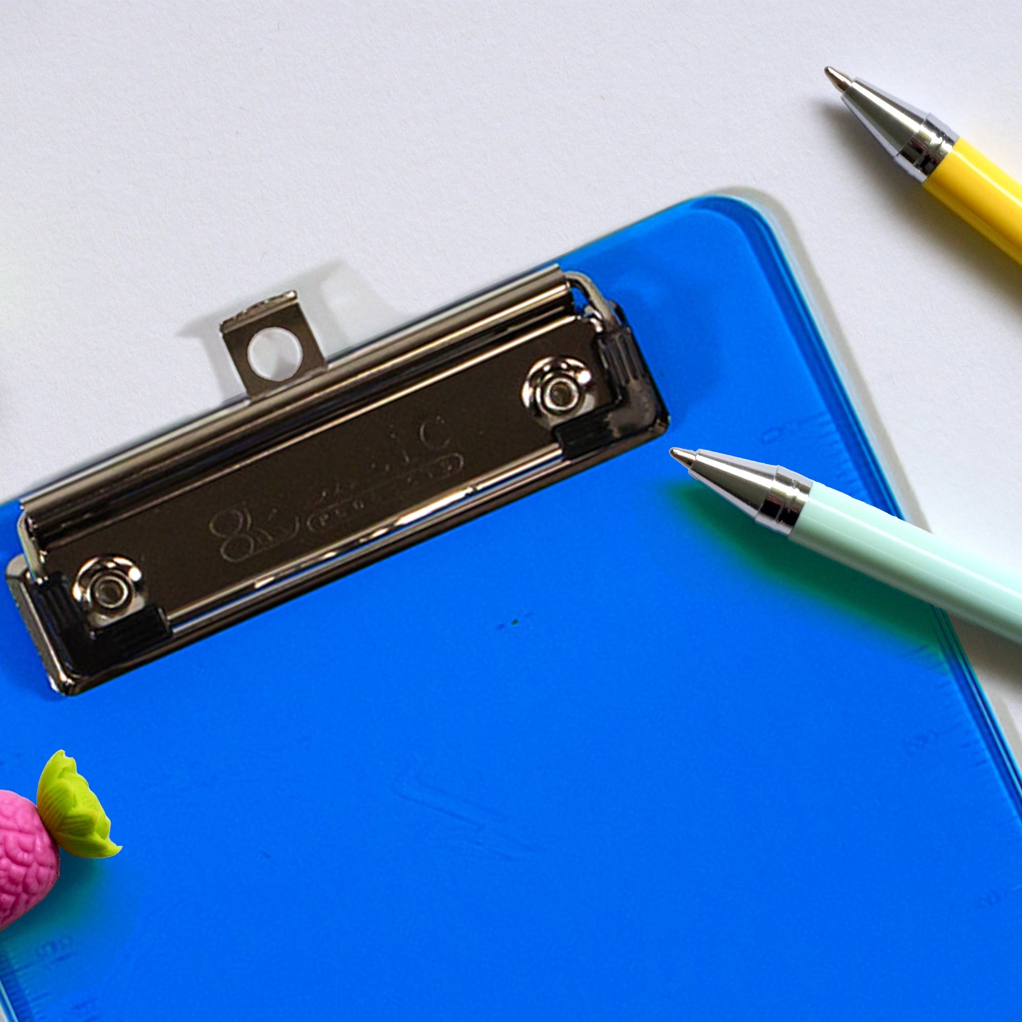Plastic Clipboard Memo Size w/ Low Profile Clip