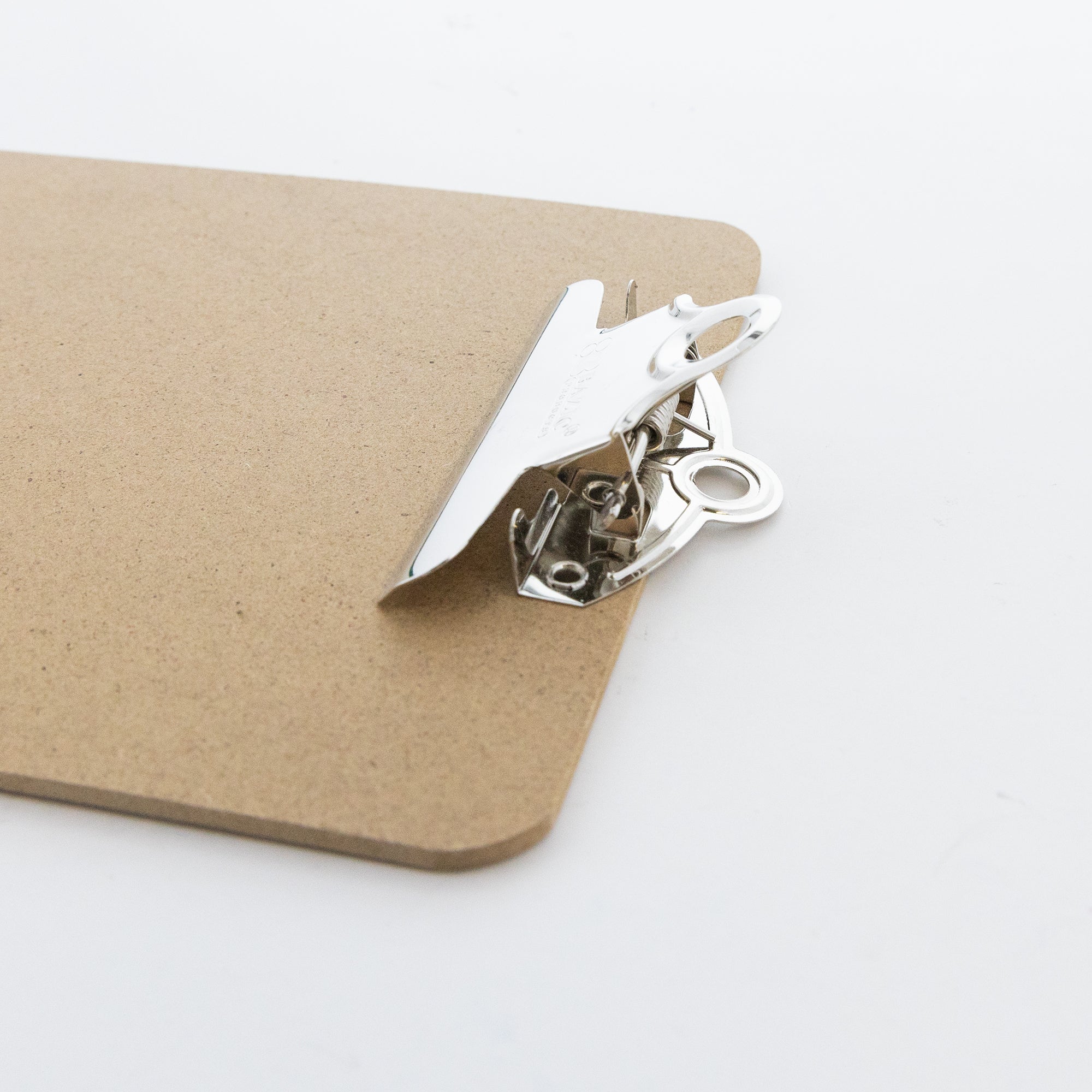 Hardboard Clipboard w/ Sturdy Spring Clip - Memo Size