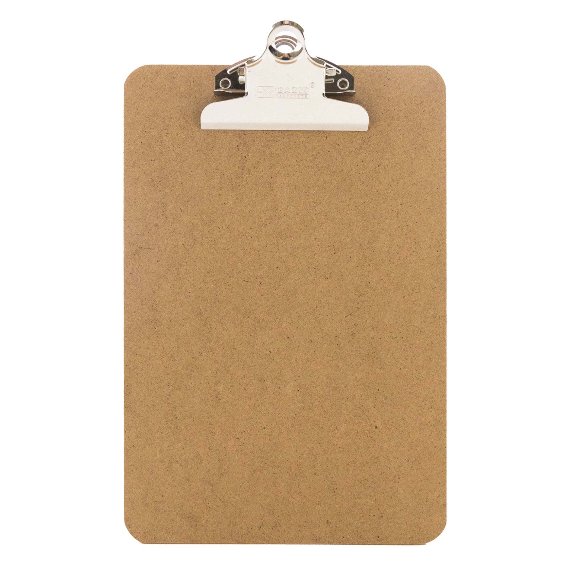 Hardboard Clipboard w/ Sturdy Spring Clip - Memo Size