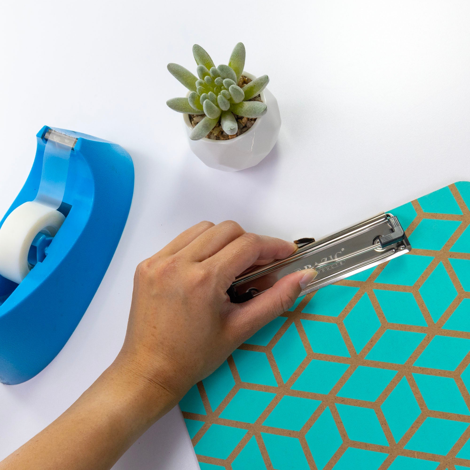Hardboard Clipboard Standard Size Retro w/ Low Profile Clip