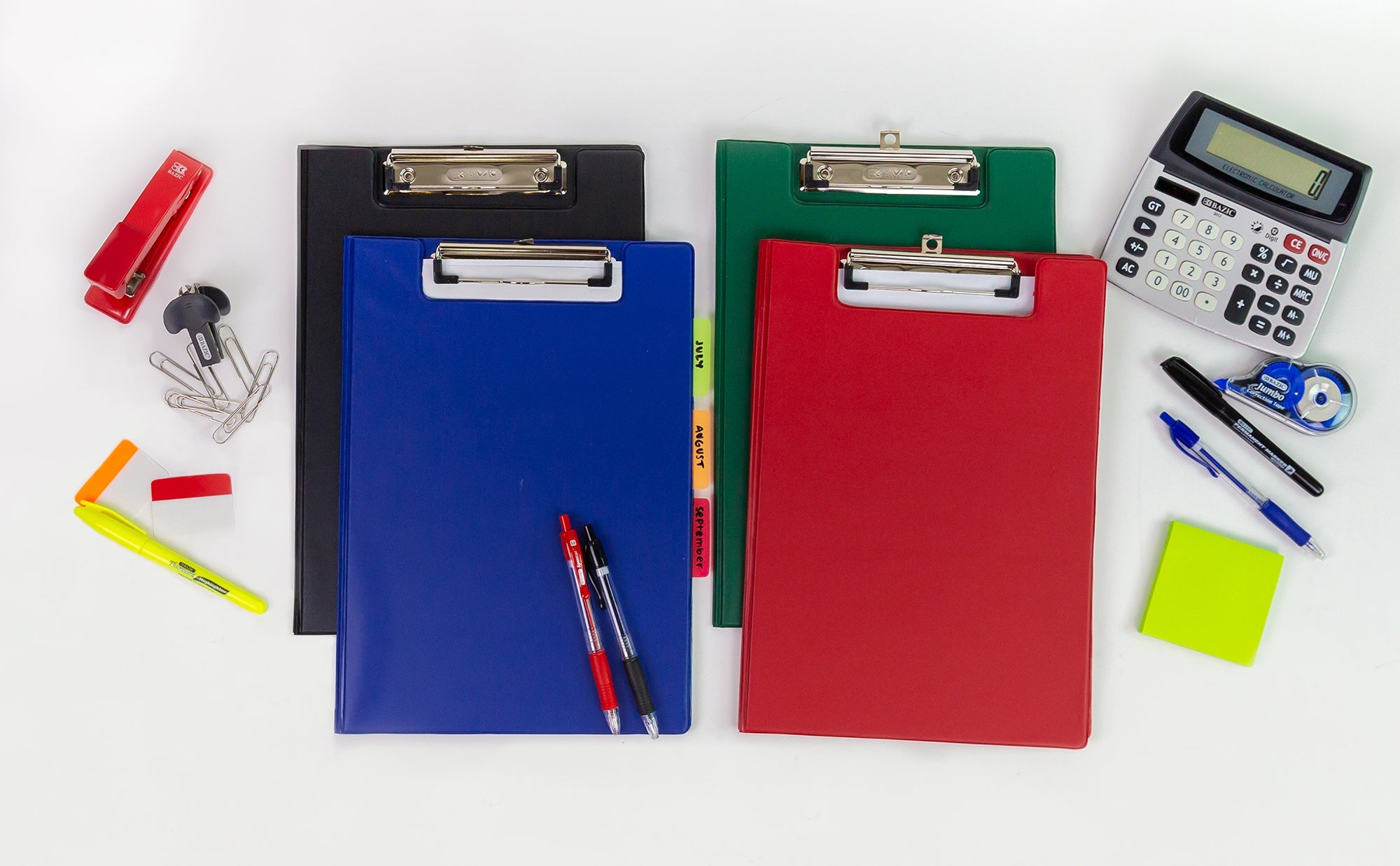 PVC Clipboard A4 Size Folder w/ Low Profile Clip