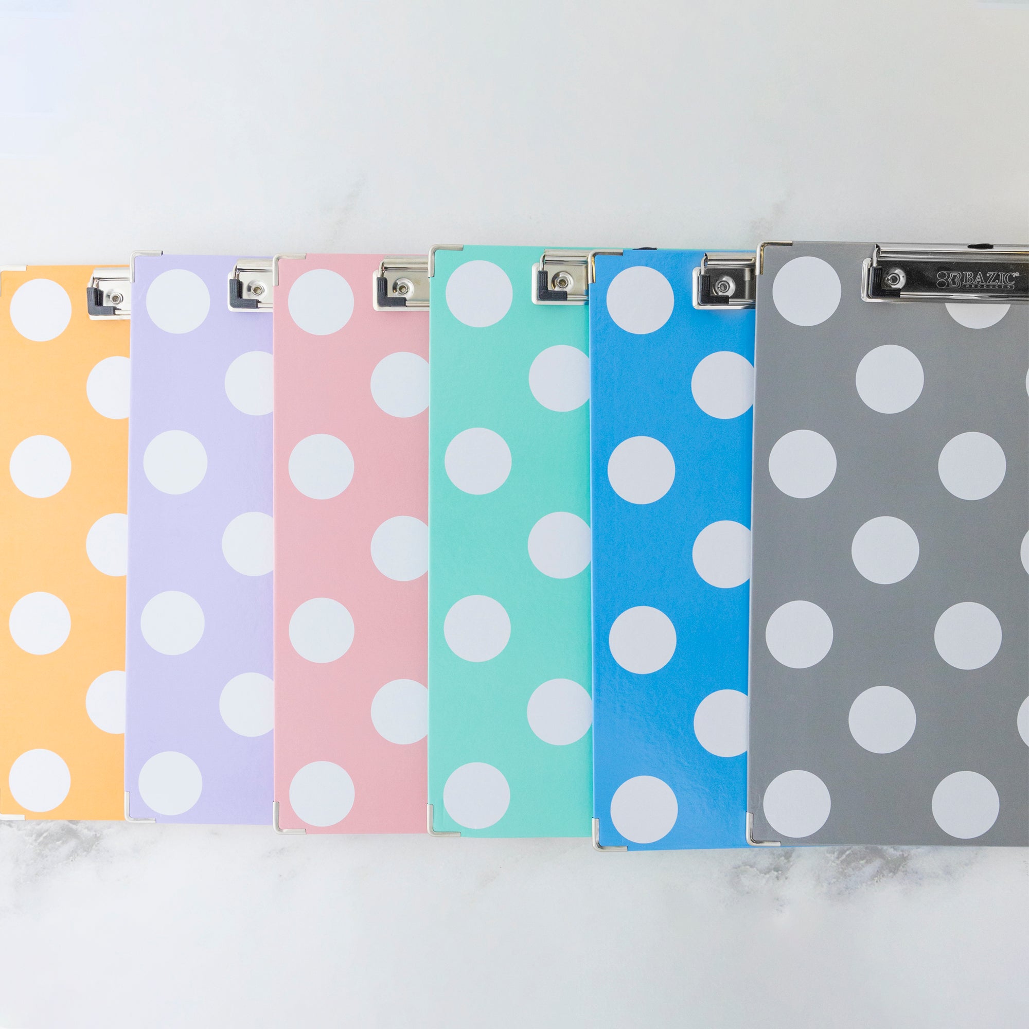 Paperboard Clipboard Standard Size Carnival Polka Dot