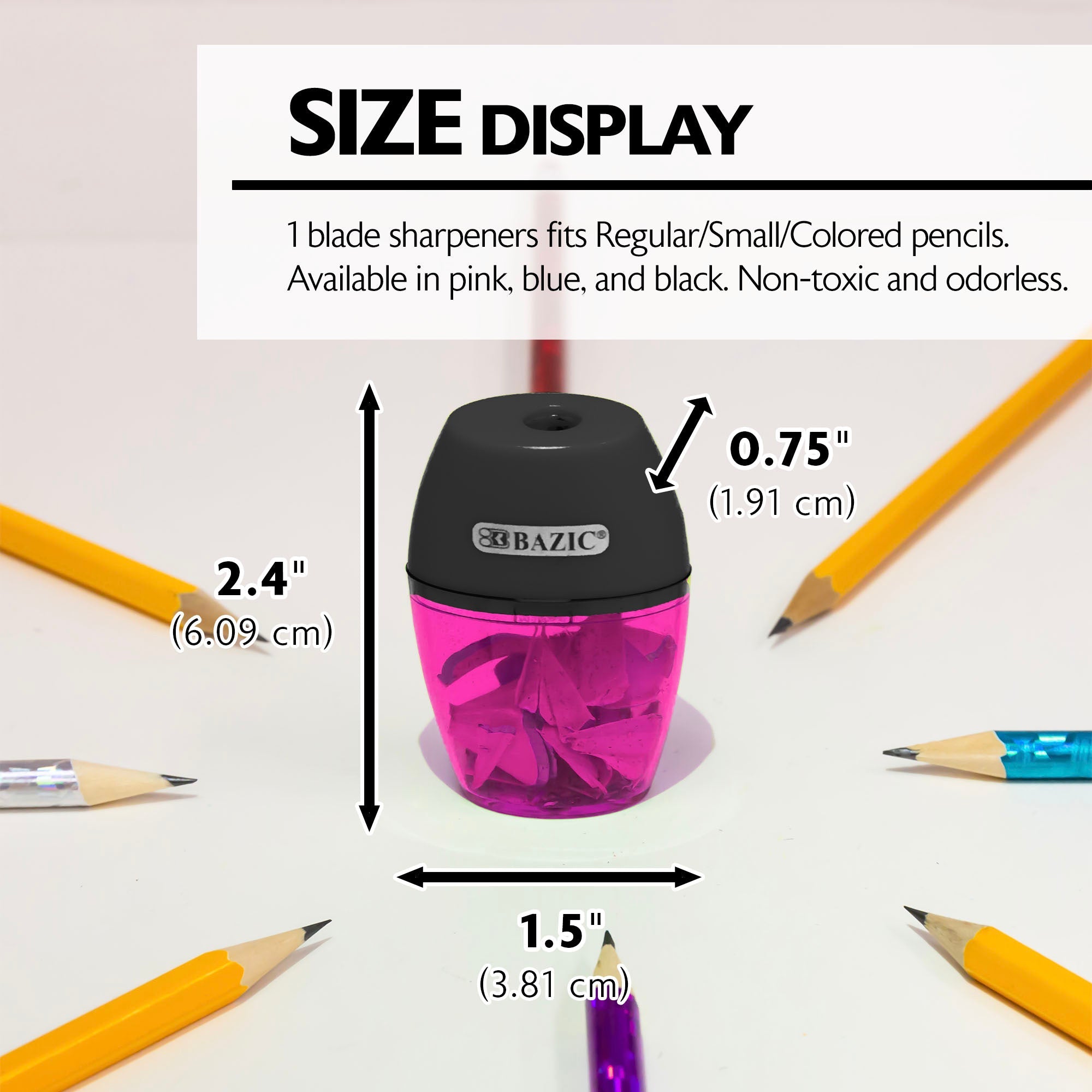Axel Sharpener w/ Receptacle (3/Pack)