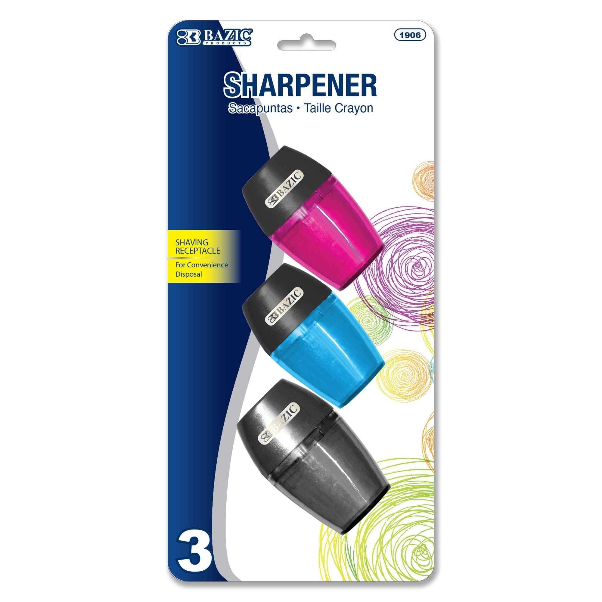 Axel Sharpener w/ Receptacle (3/Pack)