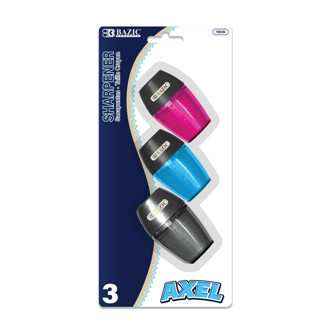 Axel Sharpener w/ Receptacle (3/Pack)