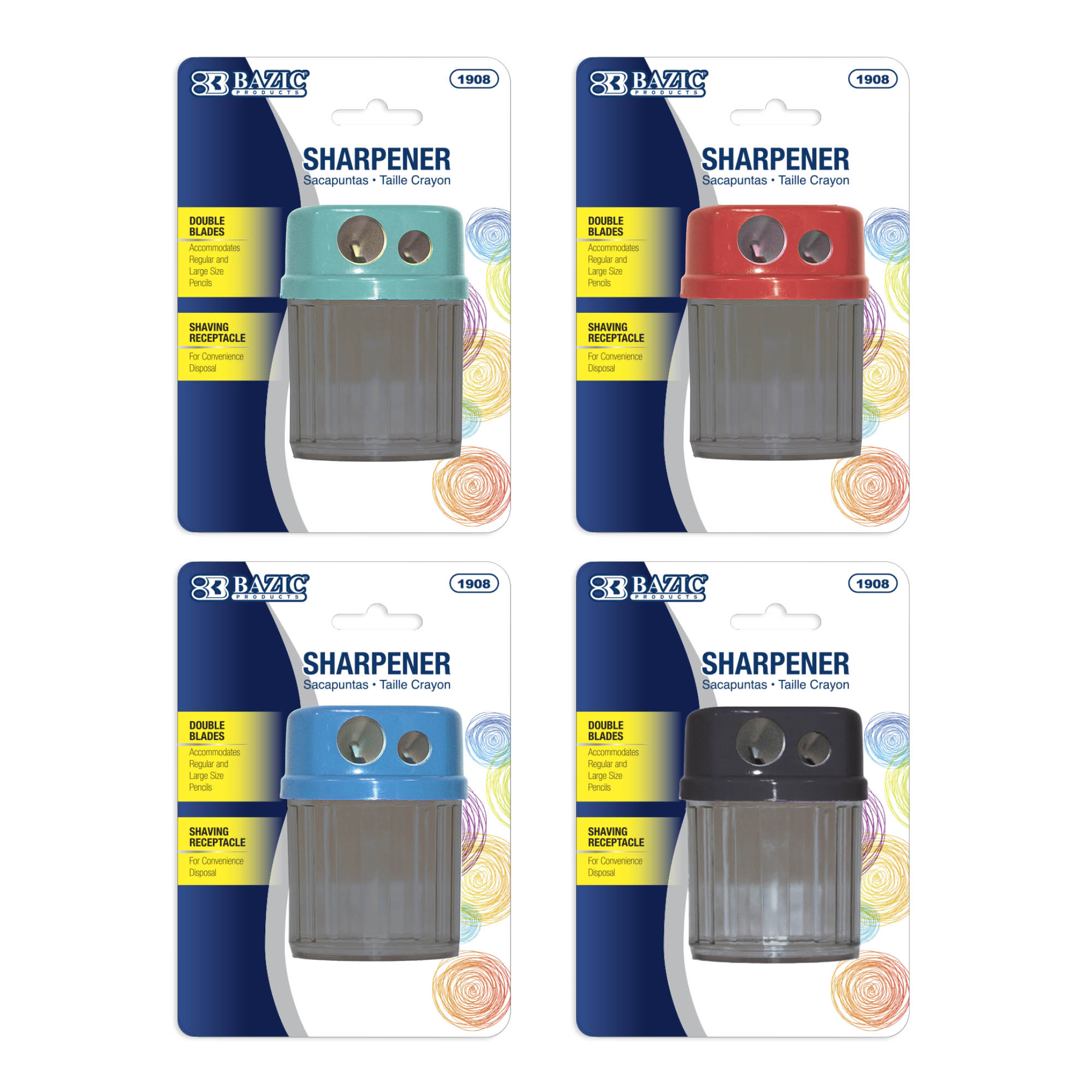 Owen Dual Hole Sharpener w/ Round Receptacle
