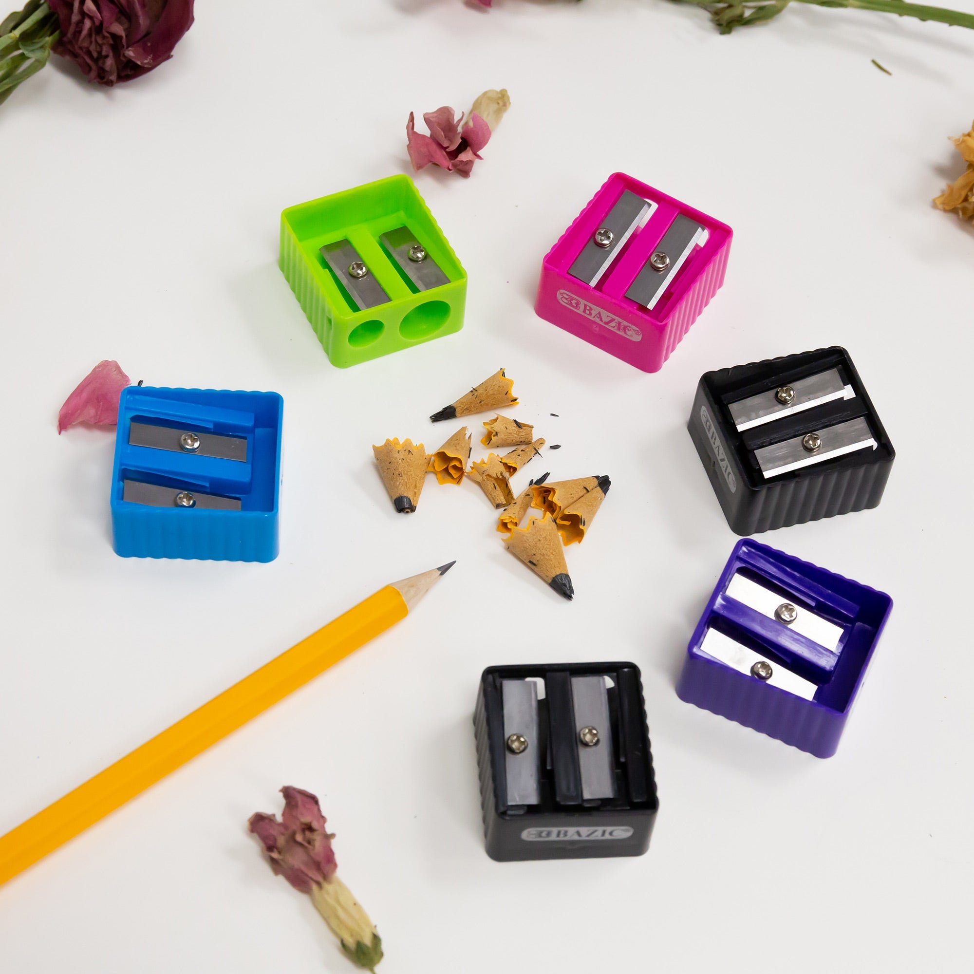 Cora Dual Hole Square Sharpener (6/Pack)