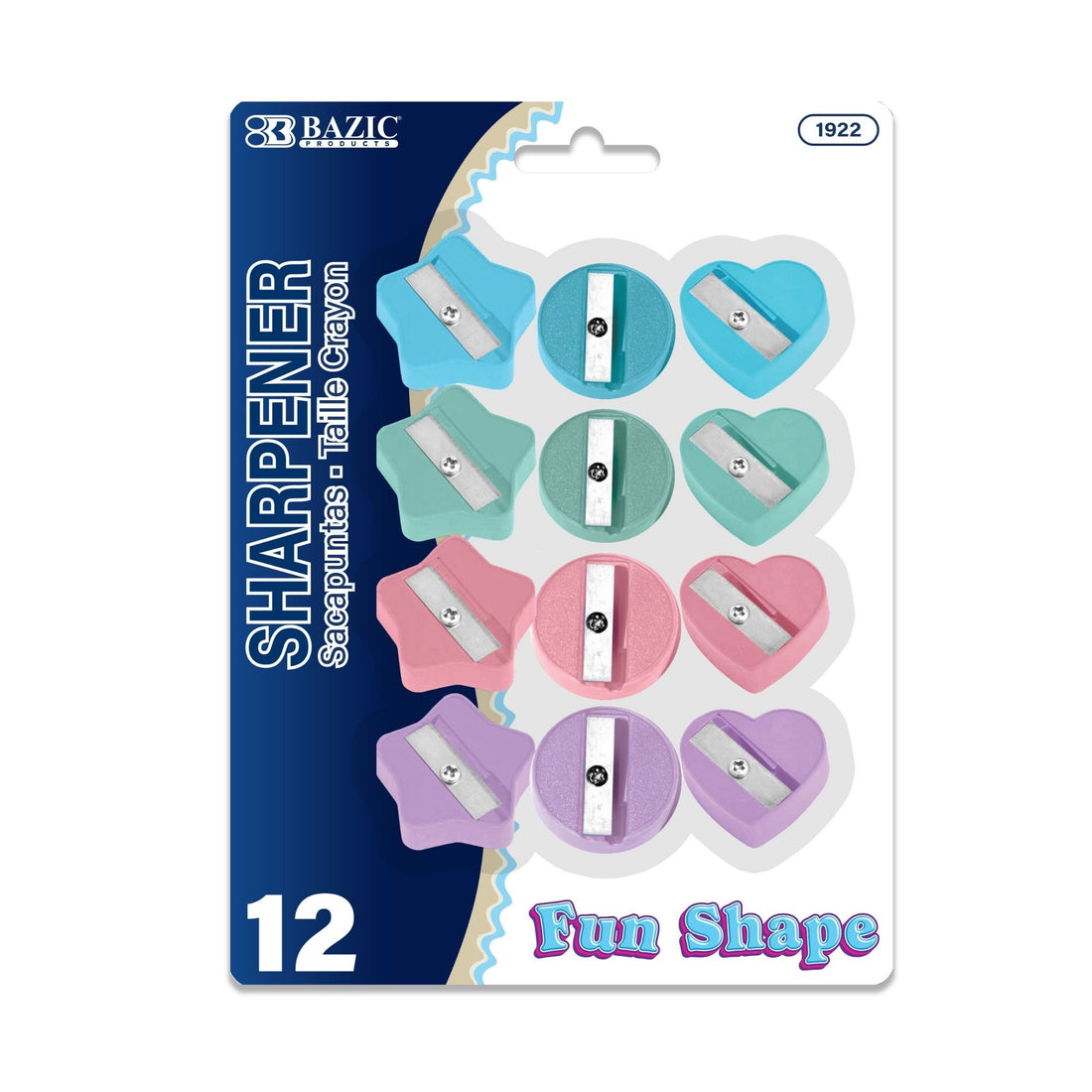 Fun Shaped Pencil Sharpener (12/Pack)