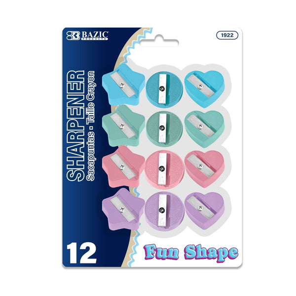 Fun Shaped Pencil Sharpener (12/Pack)
