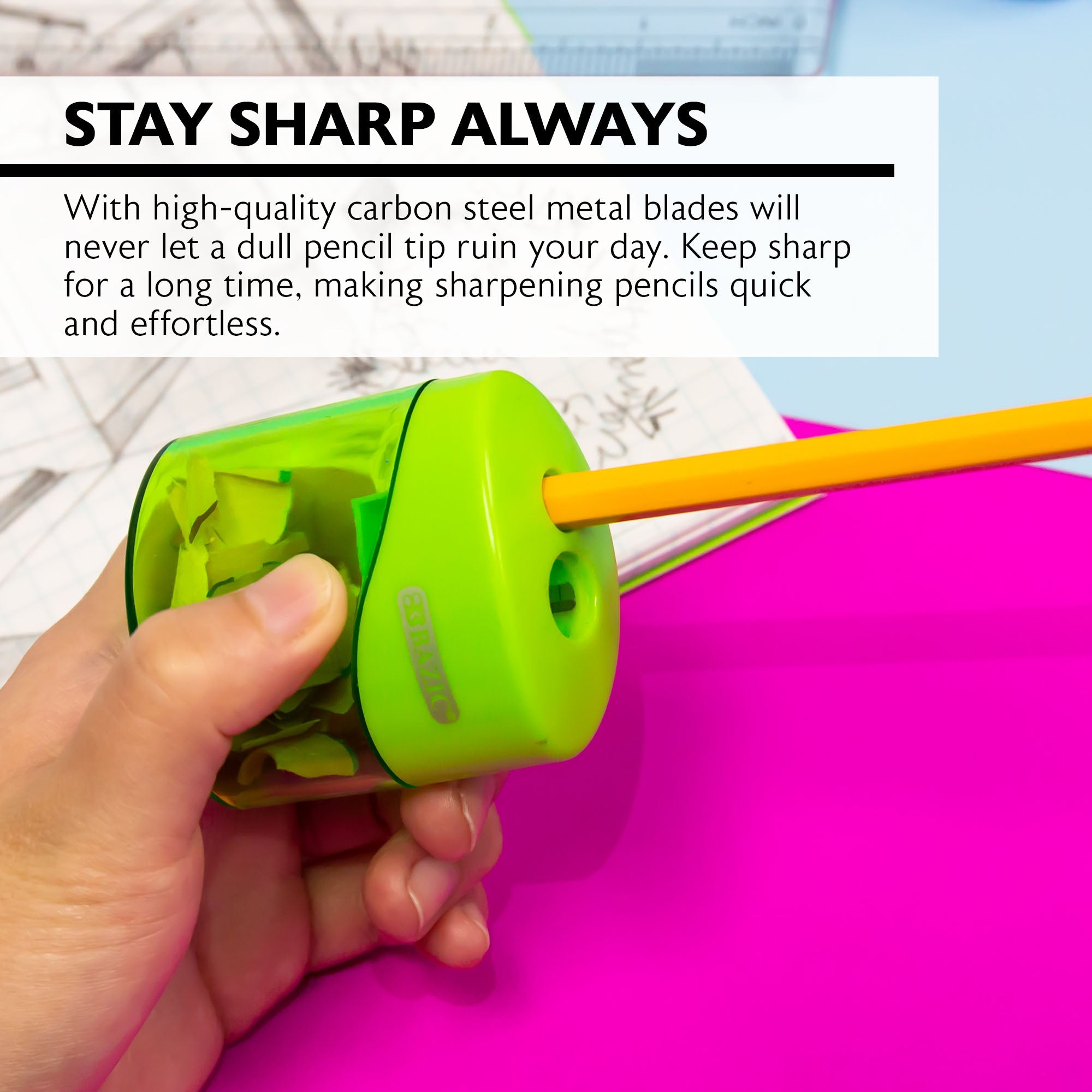 Sophie Dual Hole Sharpener w/ Square Receptacle