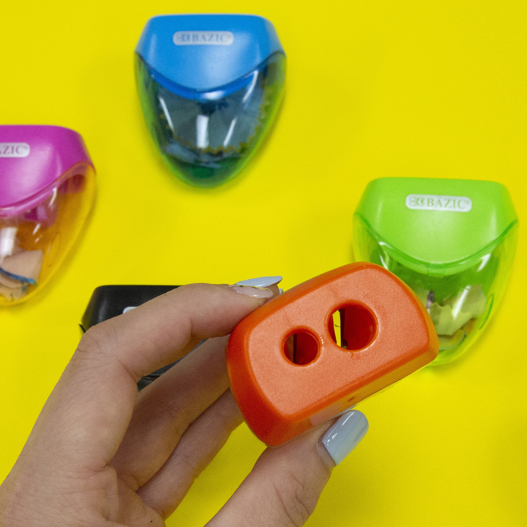 Kara Dual Hole Sharpener w/ Triangle Receptacle