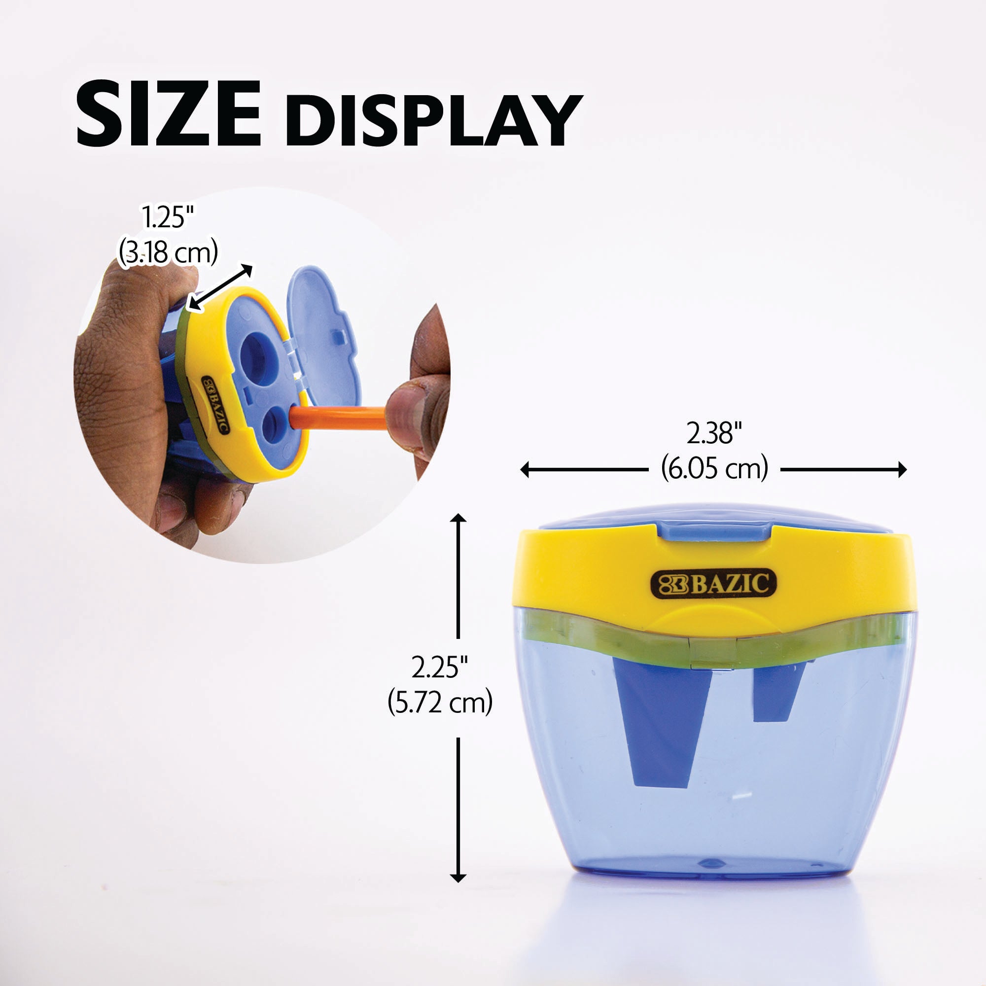 Riley Triple Hole Sharpener w/ Receptacle