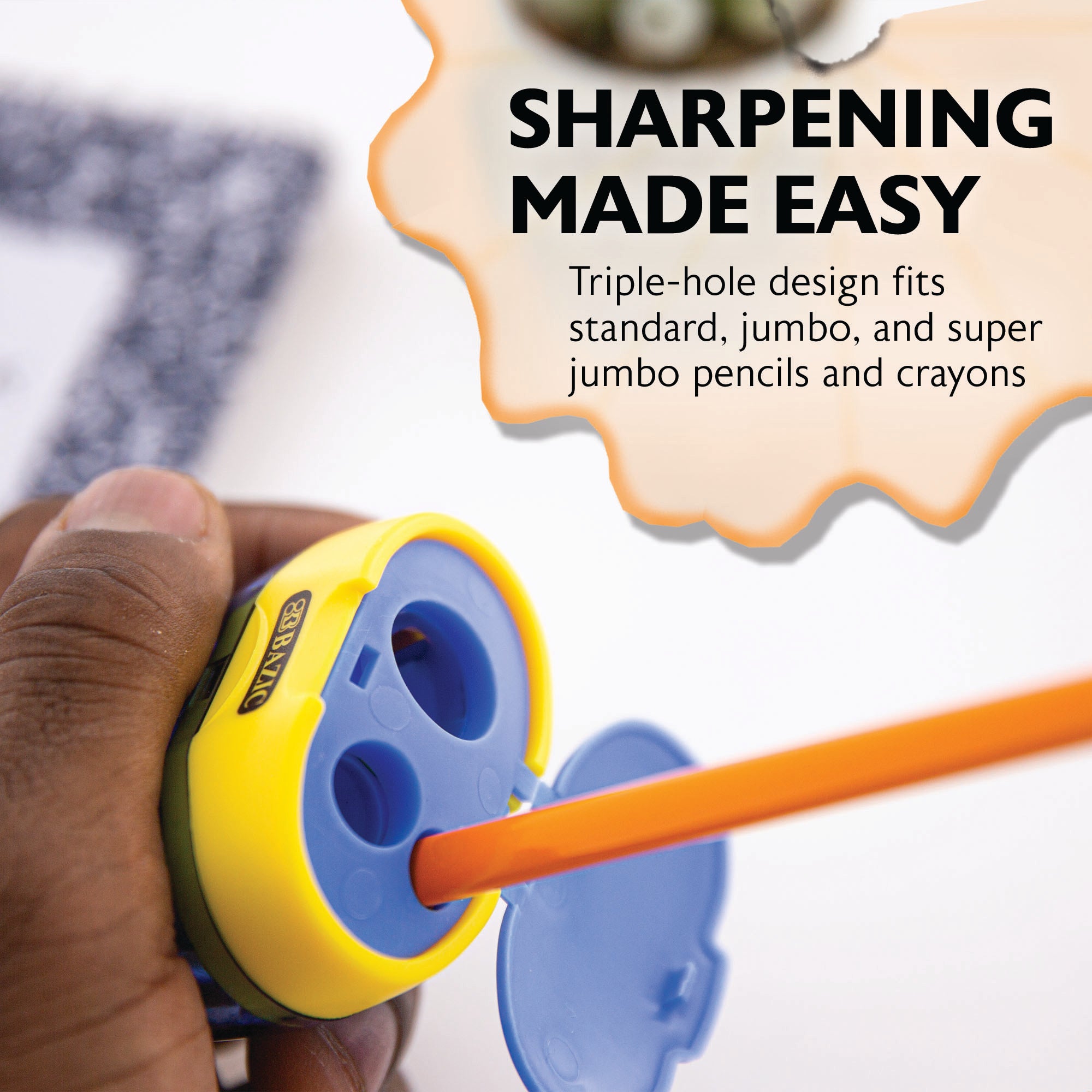 Riley Triple Hole Sharpener w/ Receptacle