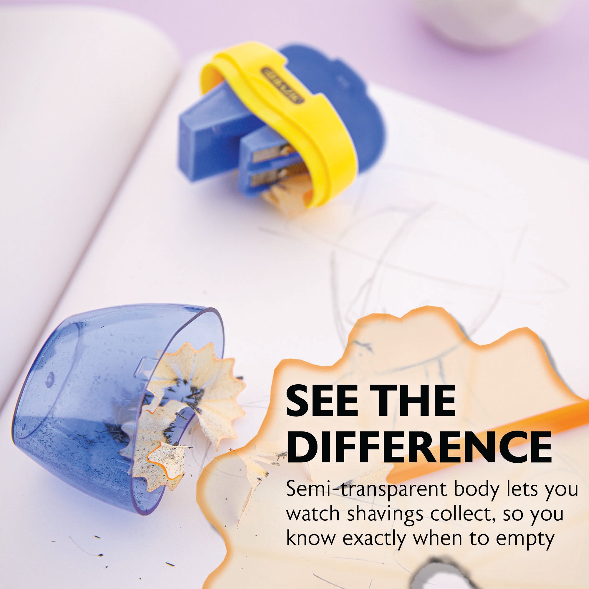 Riley Triple Hole Sharpener w/ Receptacle