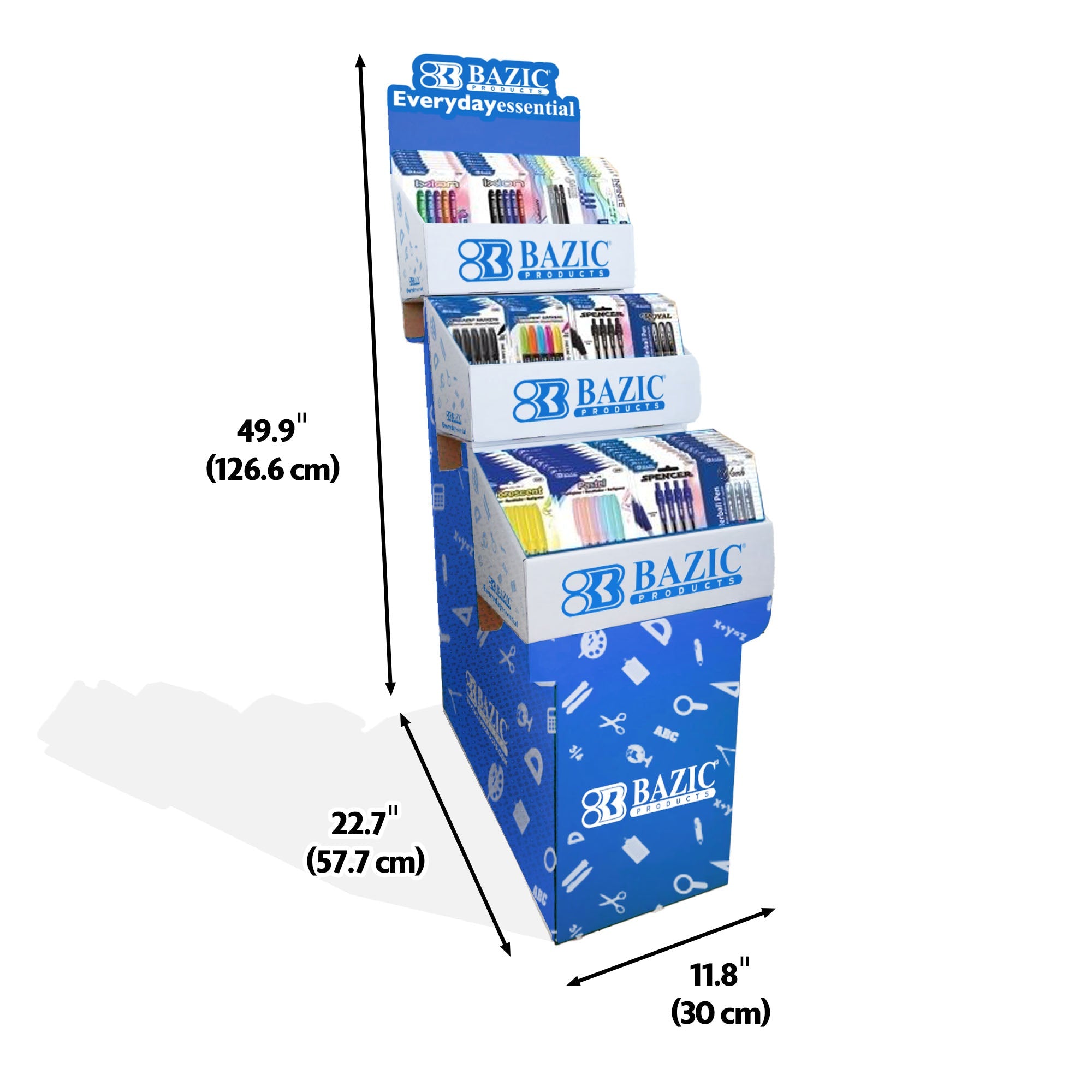 Writing Instruments Compact Floor Display (12 SKUs/157 Pcs)