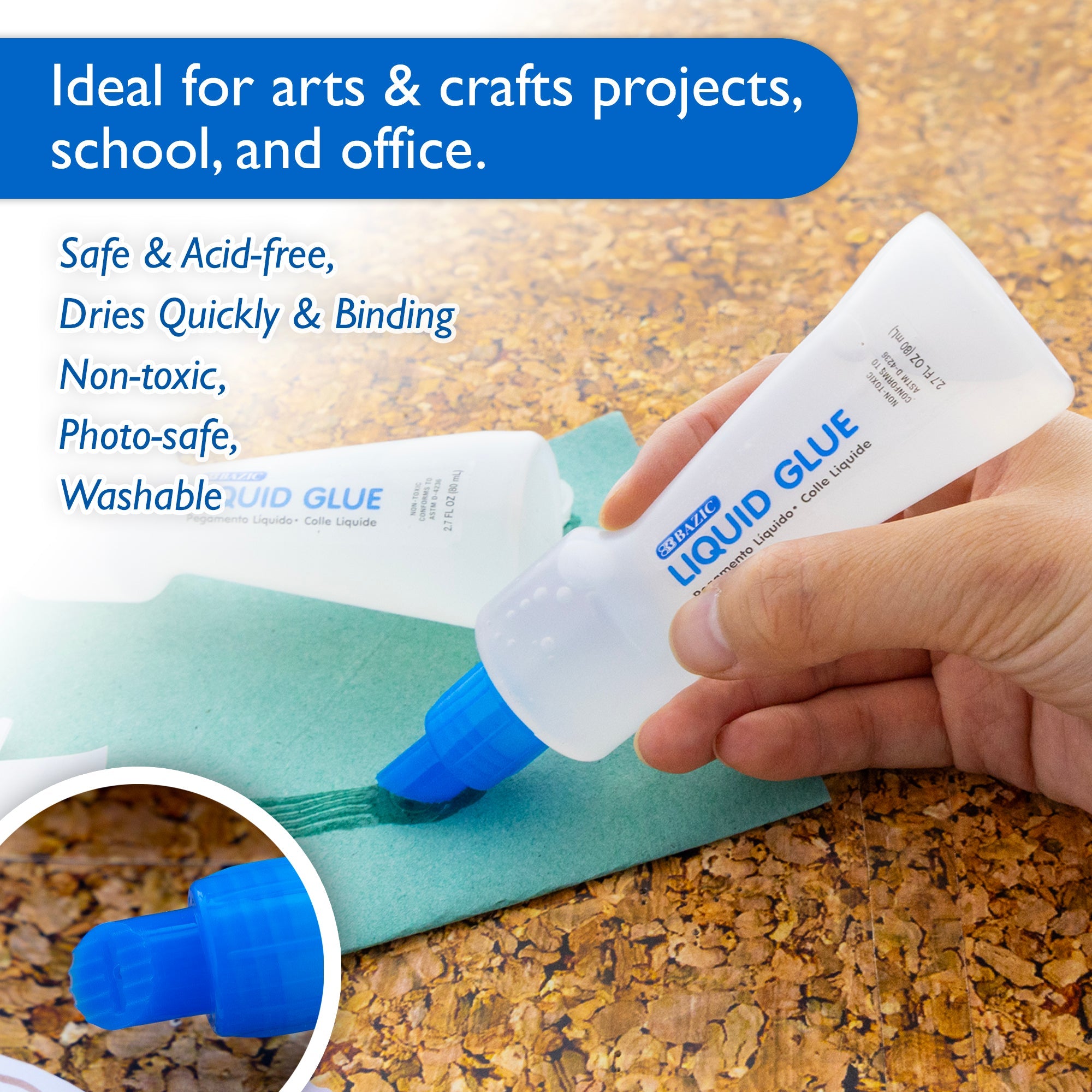 Clear Glue 2.7 FL OZ (80 mL)(2/Pack)