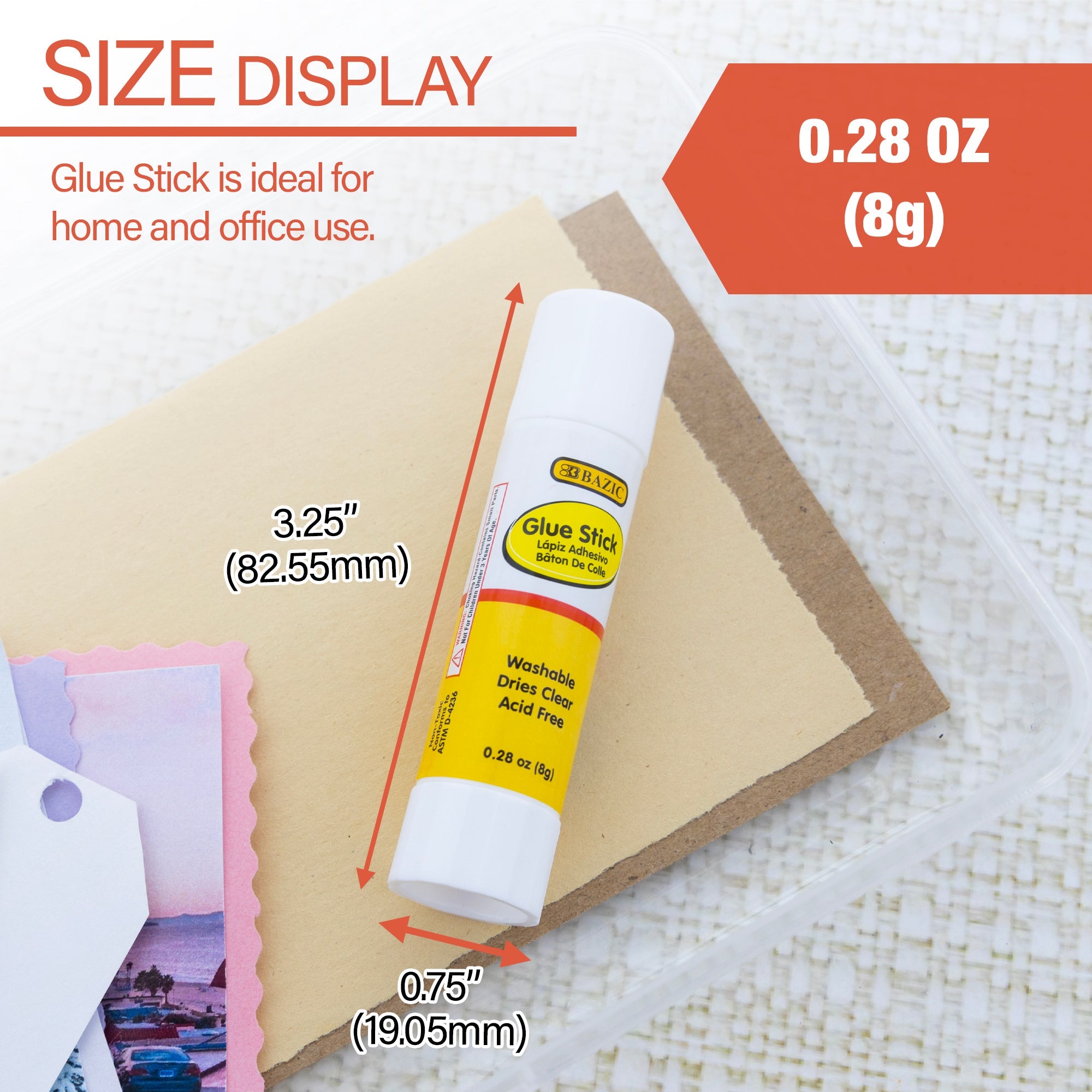 Glue Stick All Purpose 0.28 Oz (8g)(30/Pack)