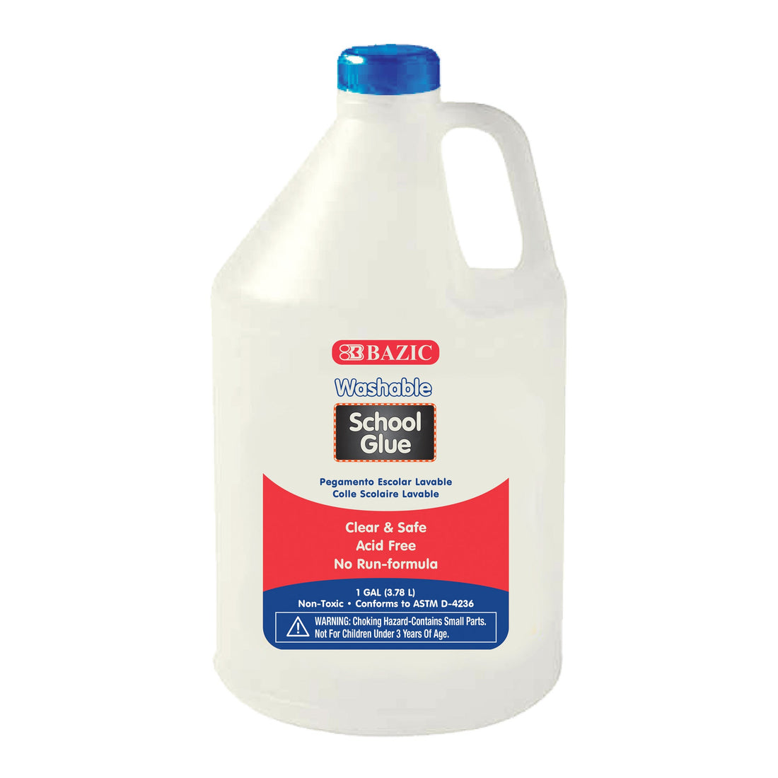 1 Gallon Washable Clear School Glue