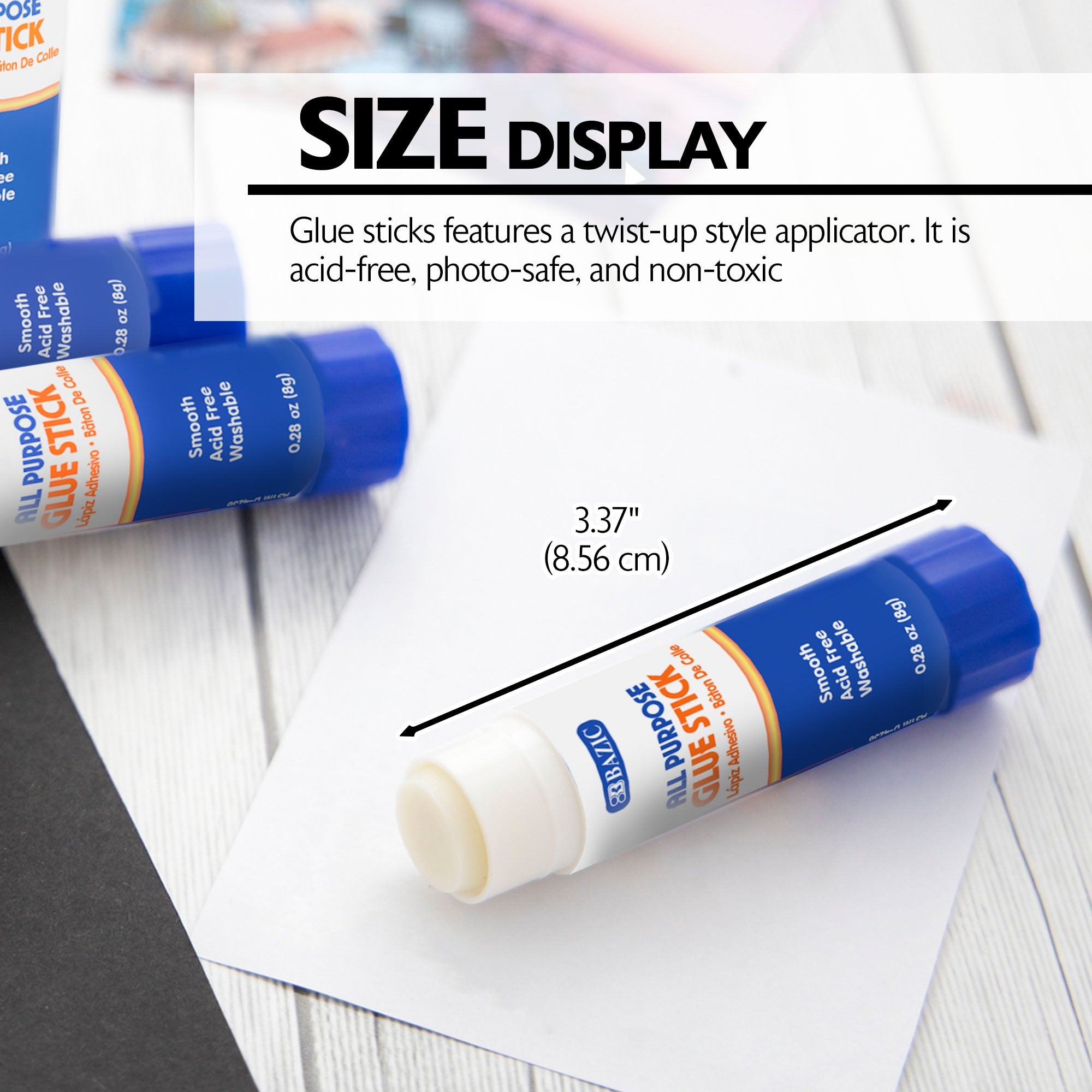 Glue Stick Premium 0.28 oz (8g)(4/Pack)