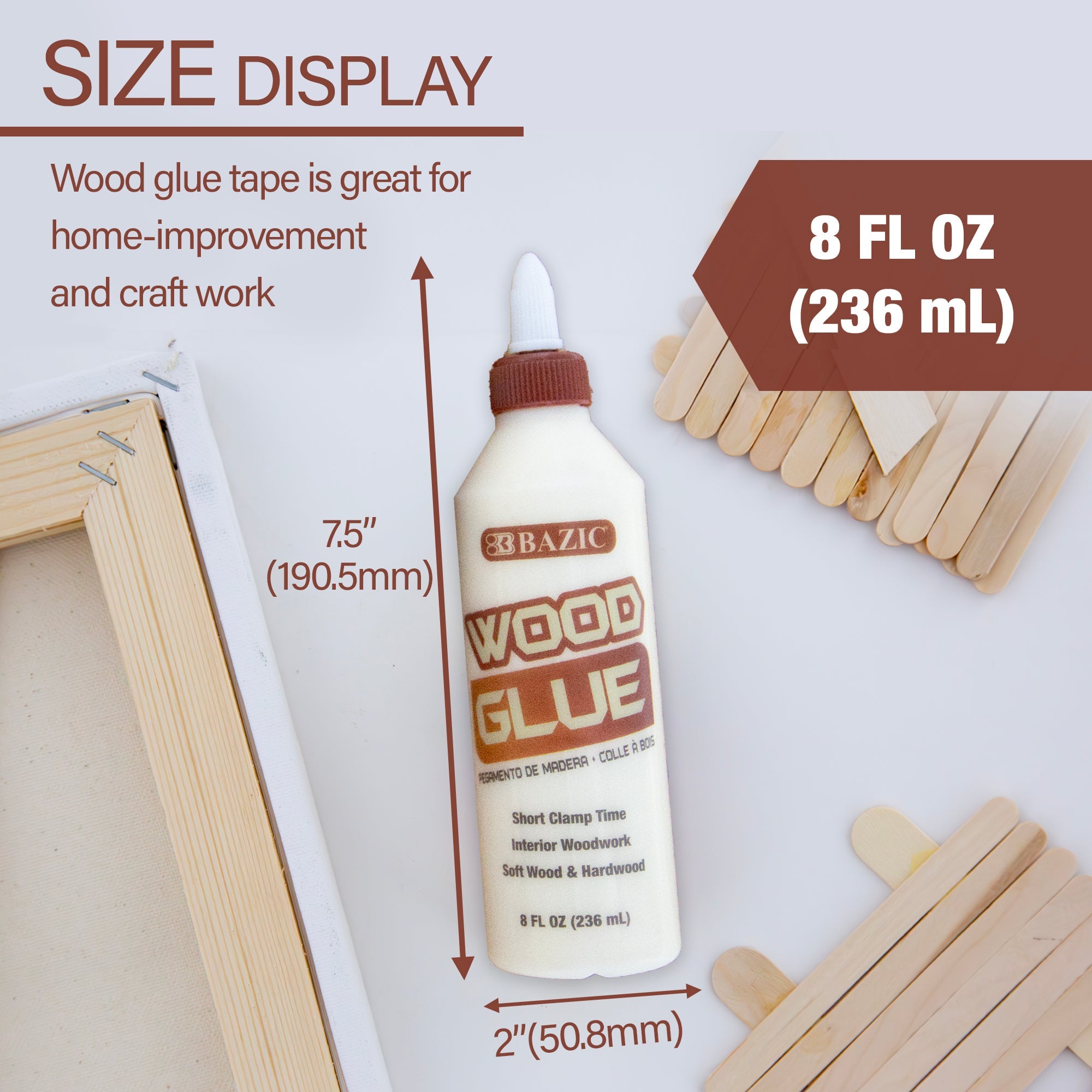 Wood Glue Jumbo Strong Bond 8 FL OZ (236 mL)