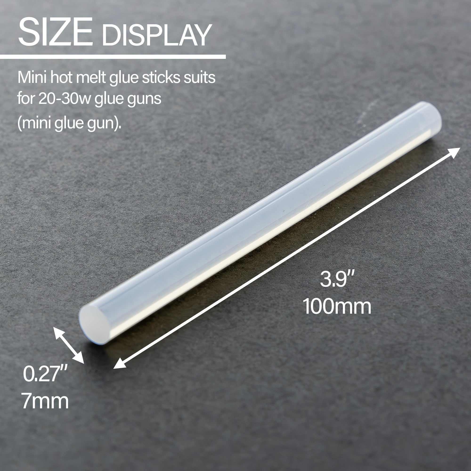 Hot Melt Glue Sticks Dual Temp. Mini 3.9" x 0.27" (100/Box)
