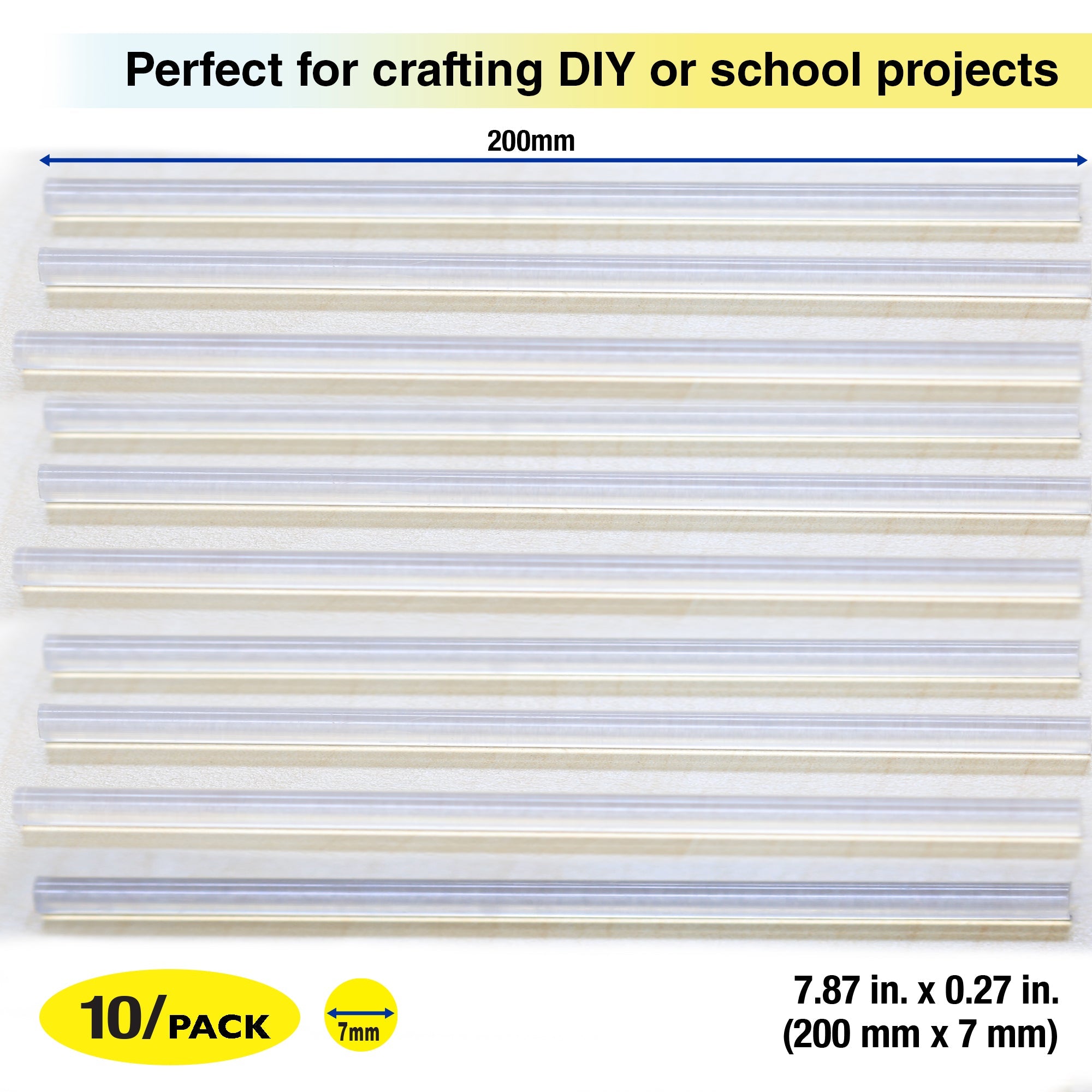 Hot Melt Glue Sticks Dual Temp. Mini 7.87" x 0.27" (10/Box)