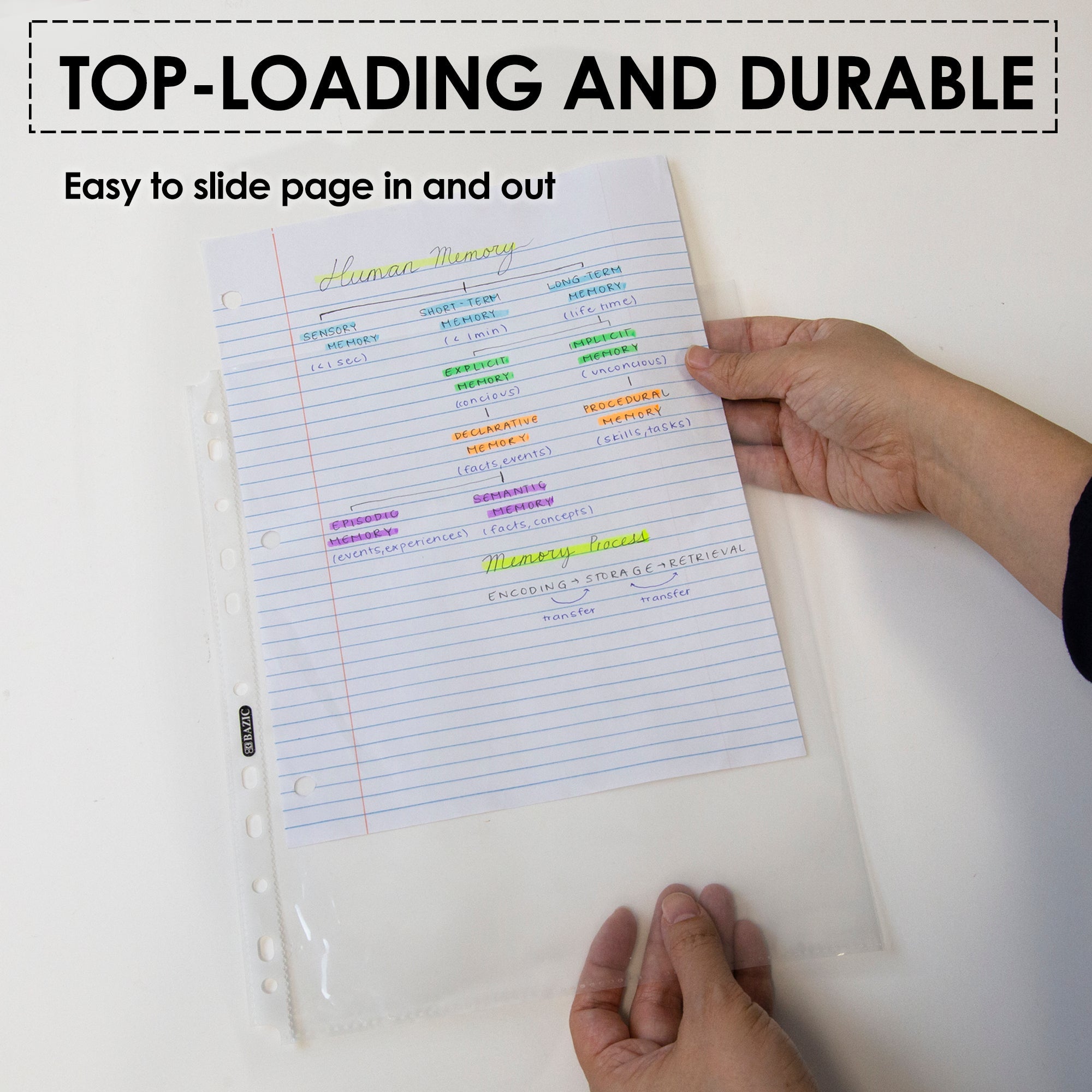 Sheet Protectors Standard Weight Top Loading (10/Pack)