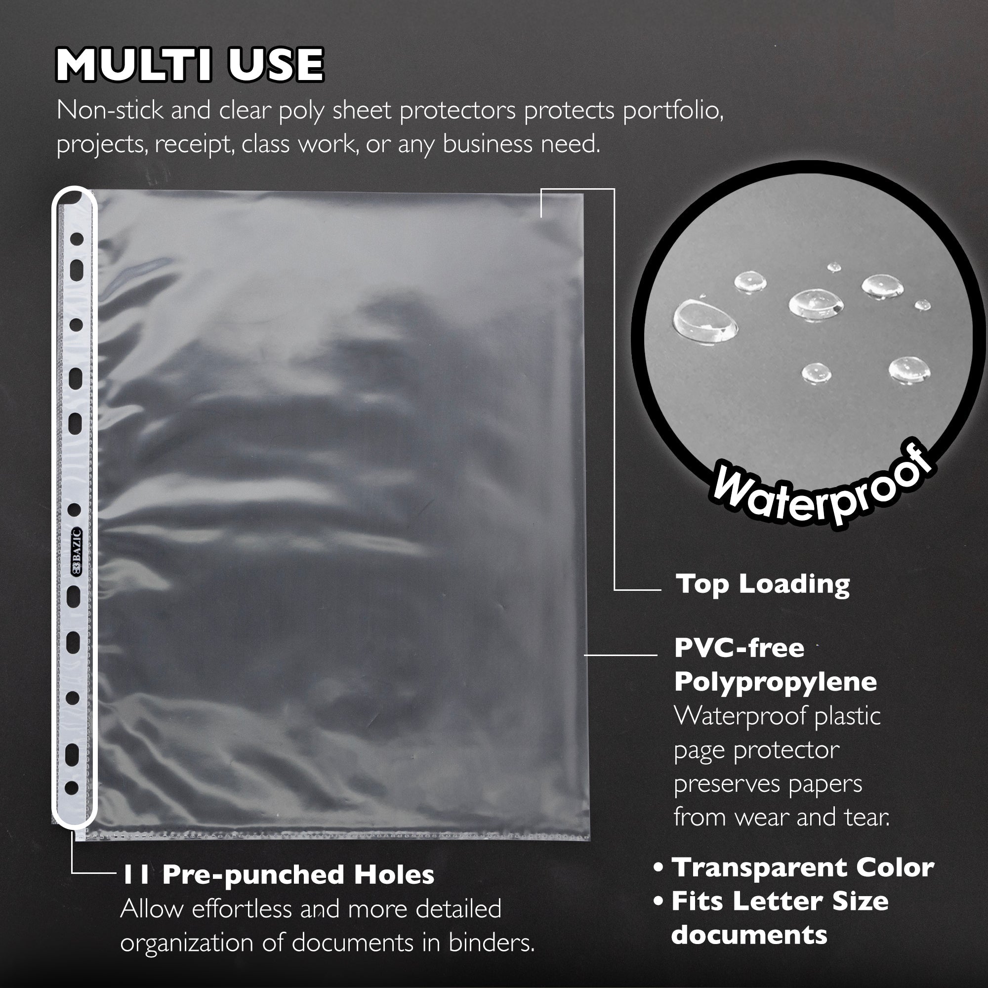Sheet Protectors Heavy Weight Top Loading (10/Pack)