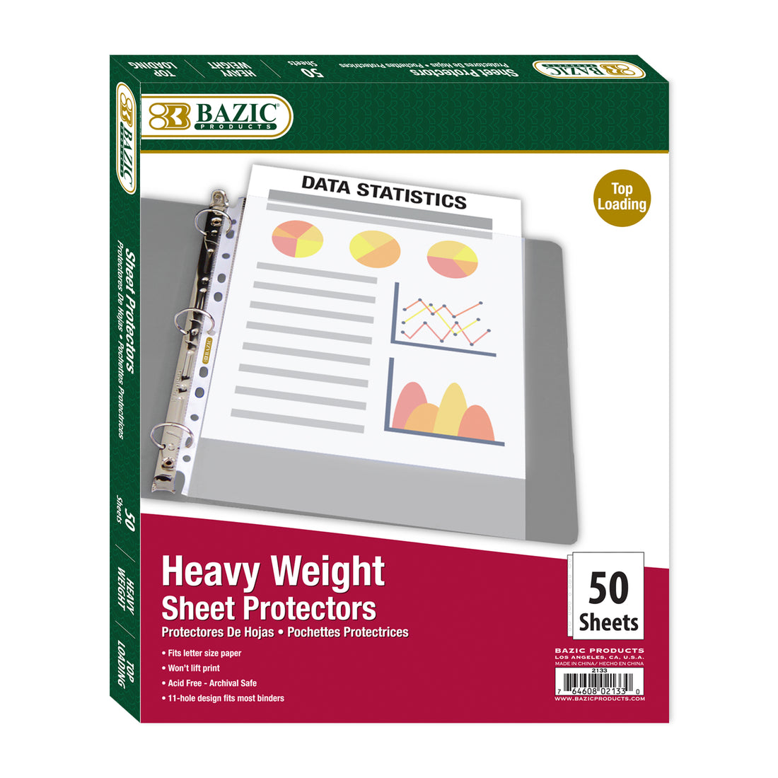 Heavy Weight Top Loading Sheet Protectors (50/Box)