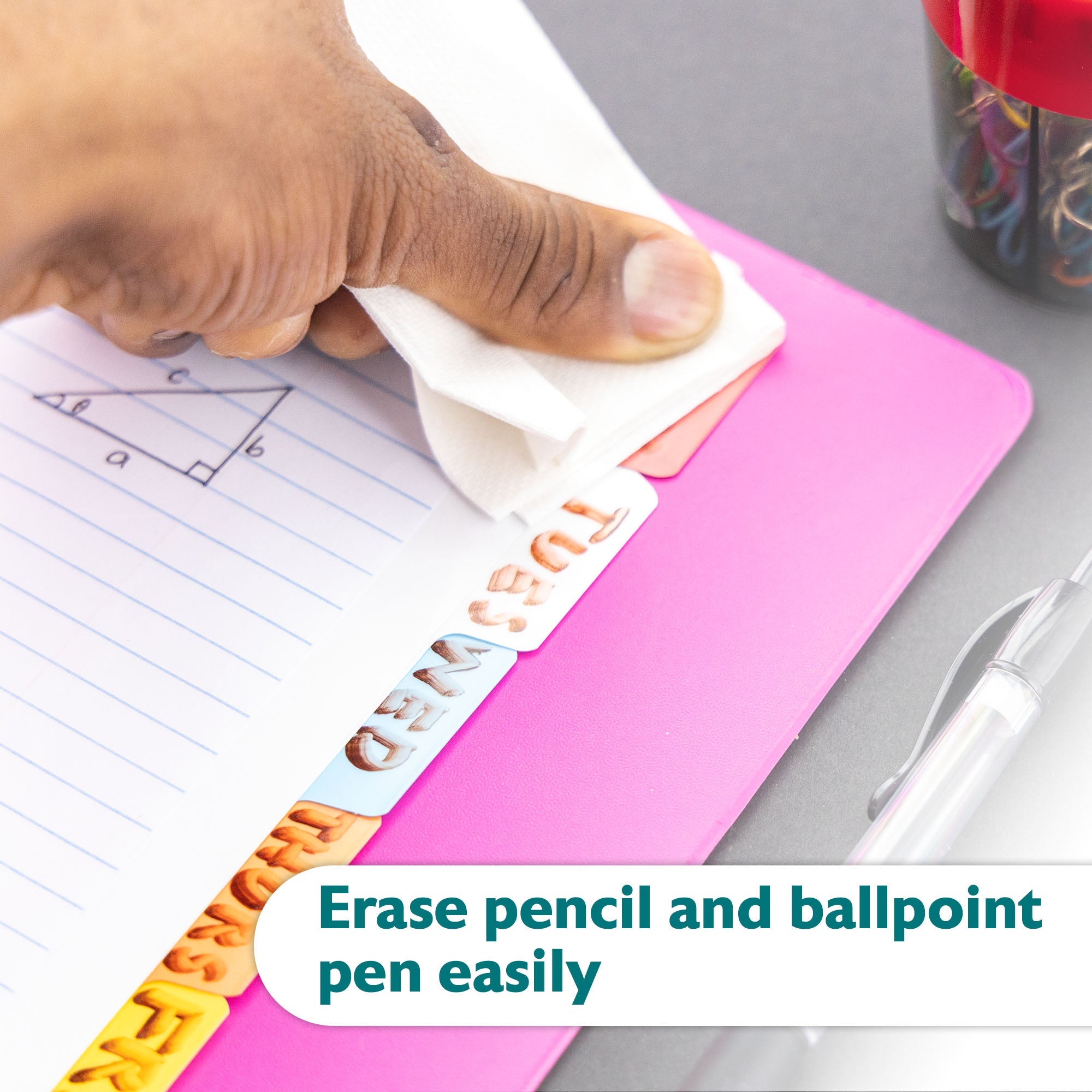 White Paper Dividers w/ 8-Writable Color Tabs