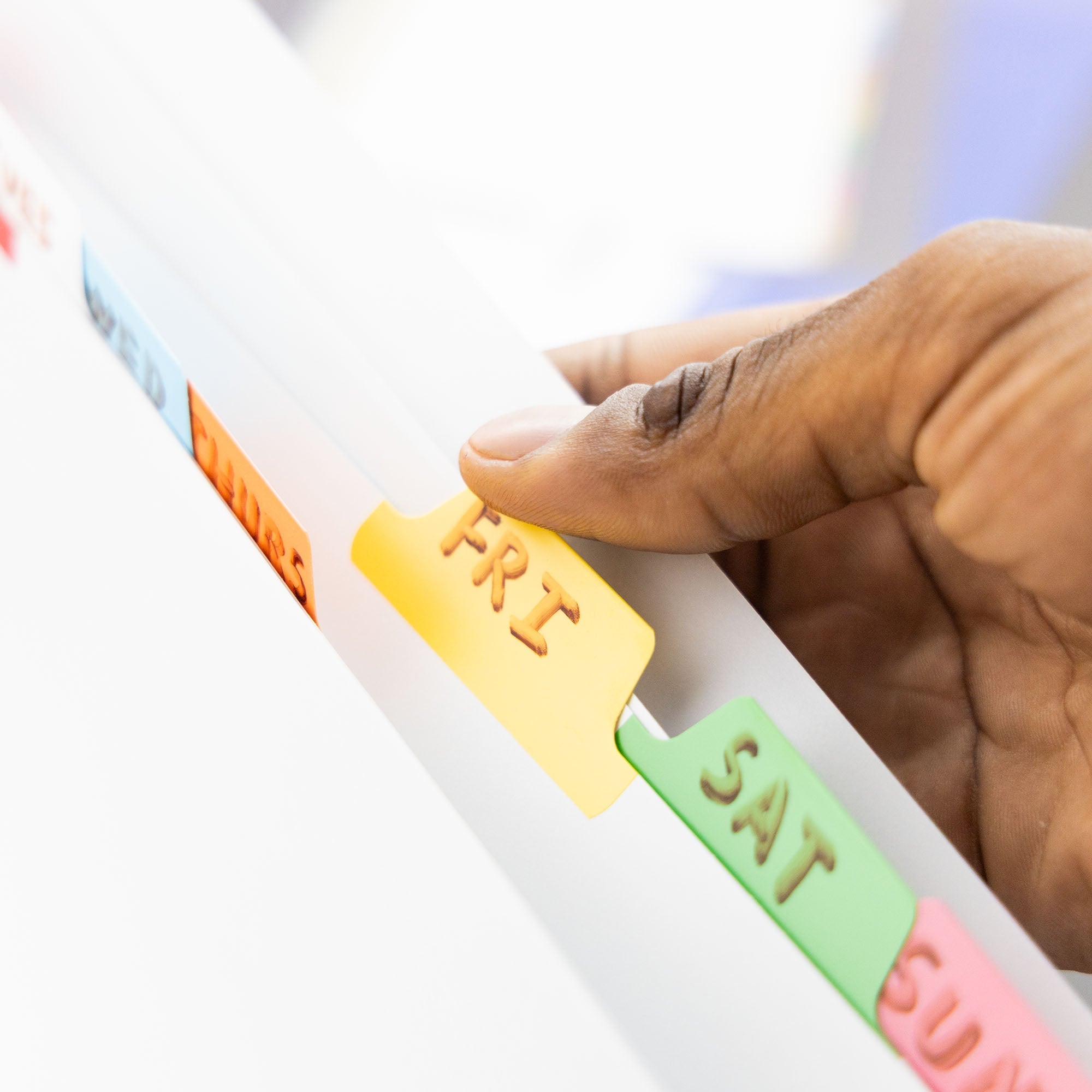 White Paper Dividers w/ 8-Writable Color Tabs