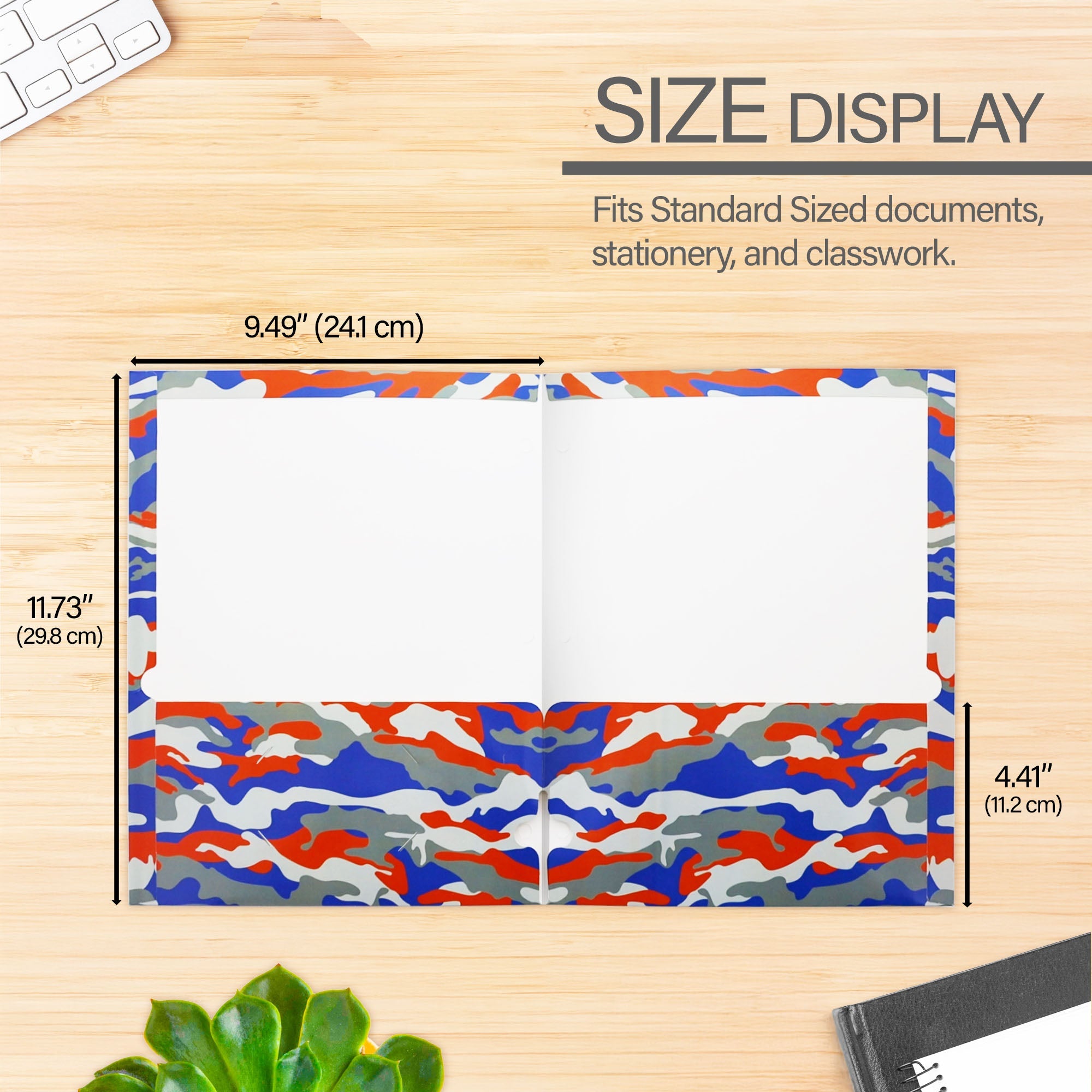 2 Pockets Fashion Portfolios - Camouflage
