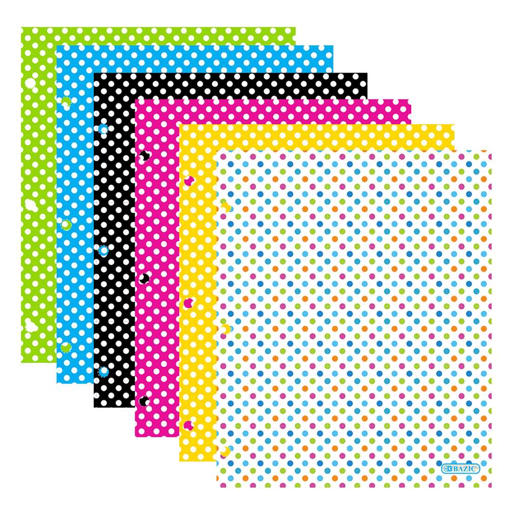 2 Pockets Fashion Portfolios - Polka Dot
