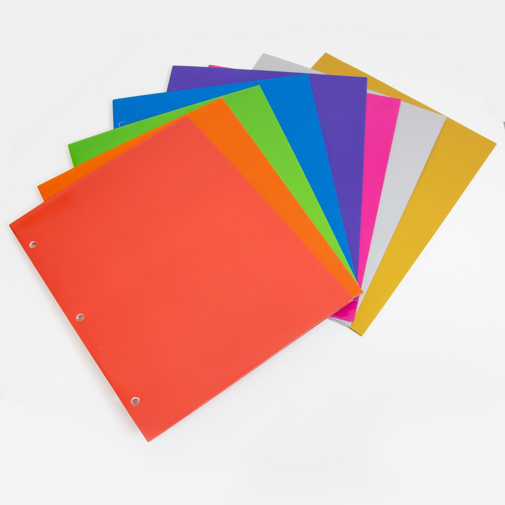 2-Pockets Portfolios - Metallic Color