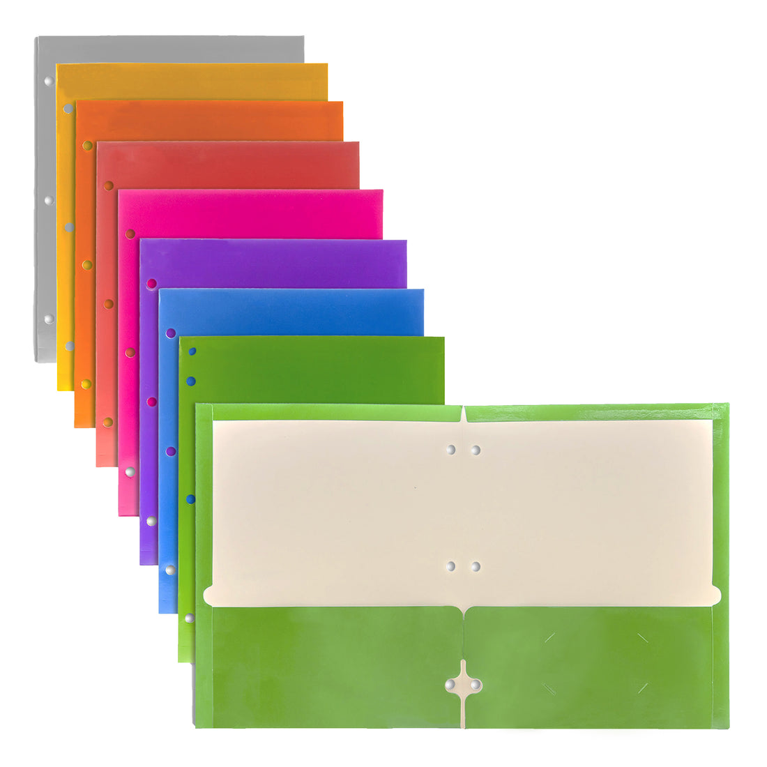 Metallic Color 2-Pocket Portfolios