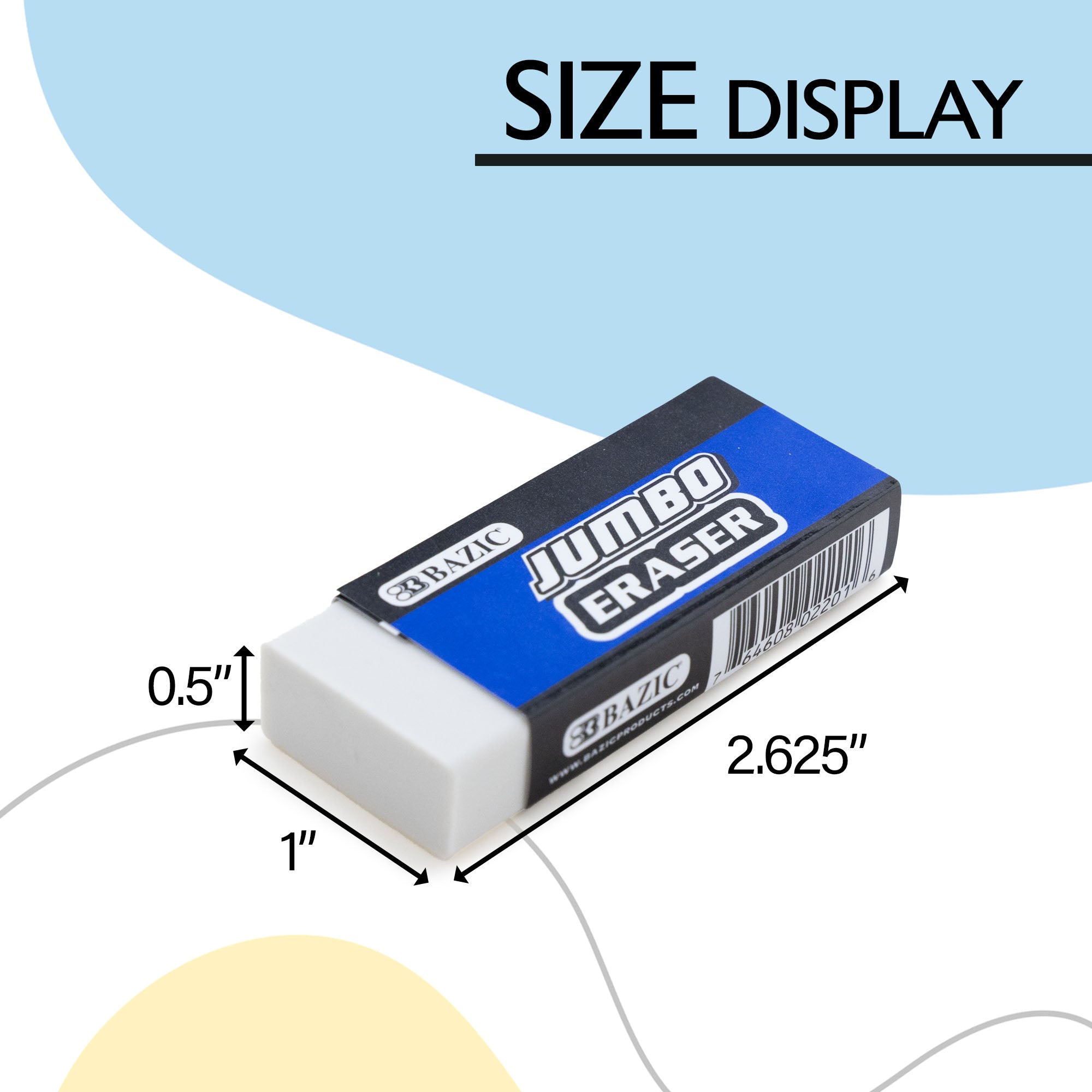 Block Jumbo Eraser (4/Pack)