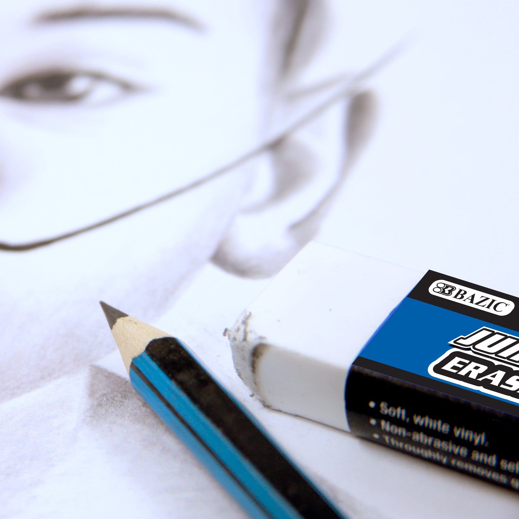 Block Jumbo Eraser (4/Pack)