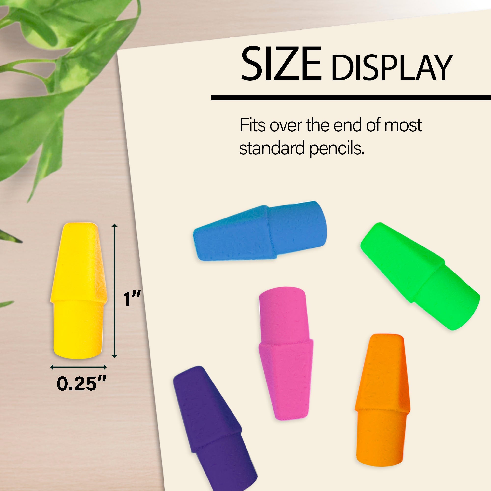 Neon Eraser Top (50/Pack)