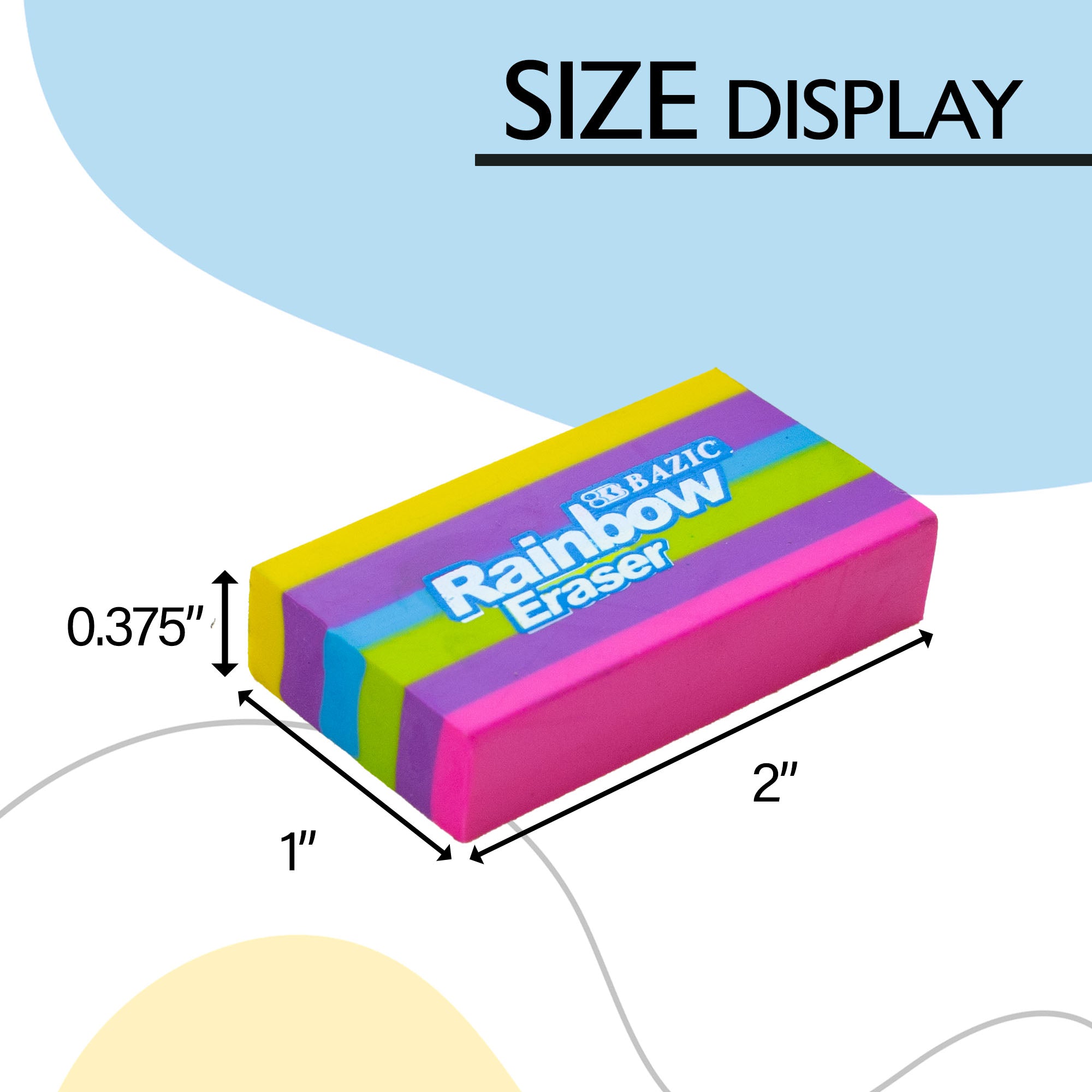 Rainbow Eraser (4/Pack)