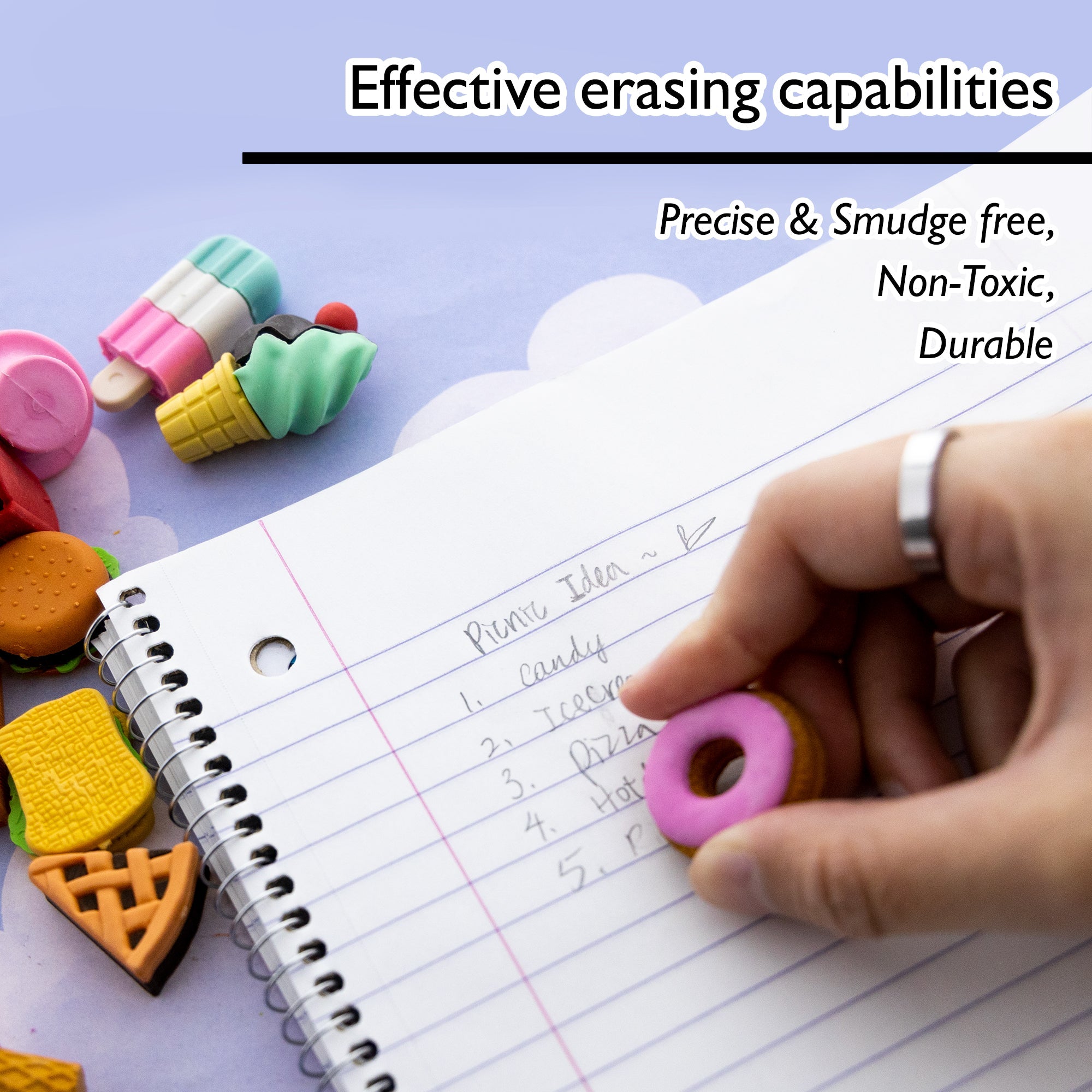 Snack Shop 3D Eraser Sets