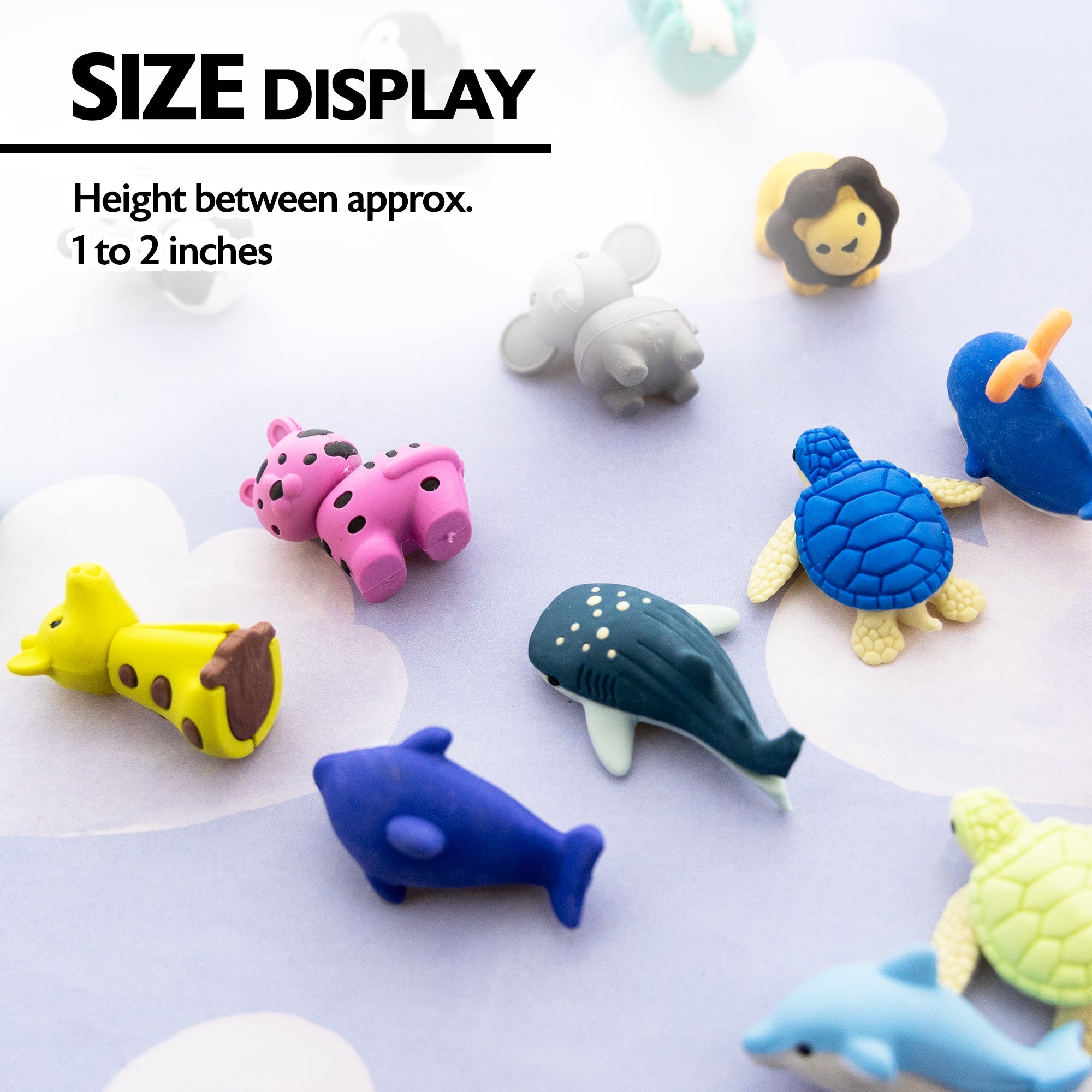 Wildlife Adventures 3D Eraser Sets