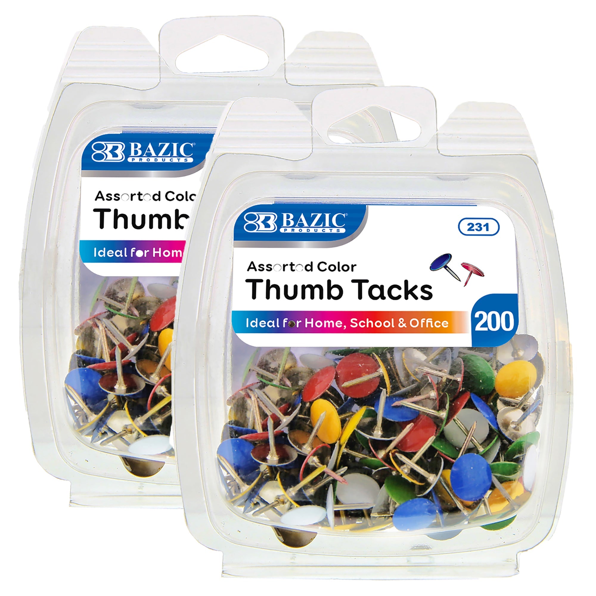 Thumb Tack Assorted Color (150/Pack)
