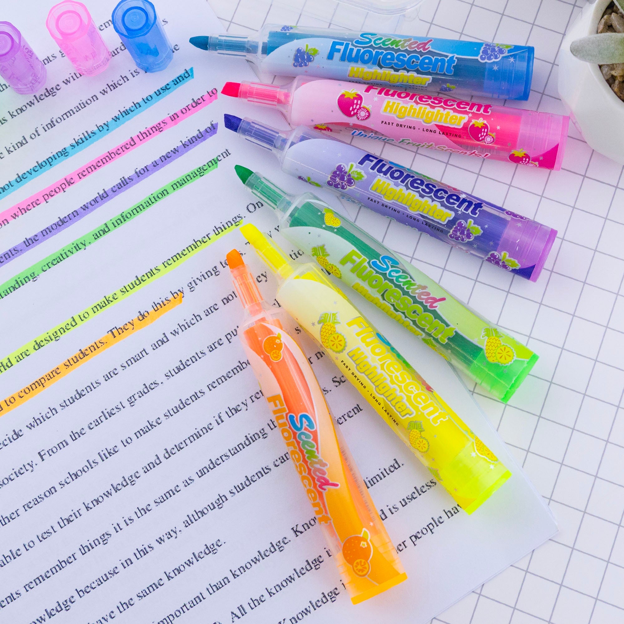 Fruit Scented Highlighters (3/Pack)