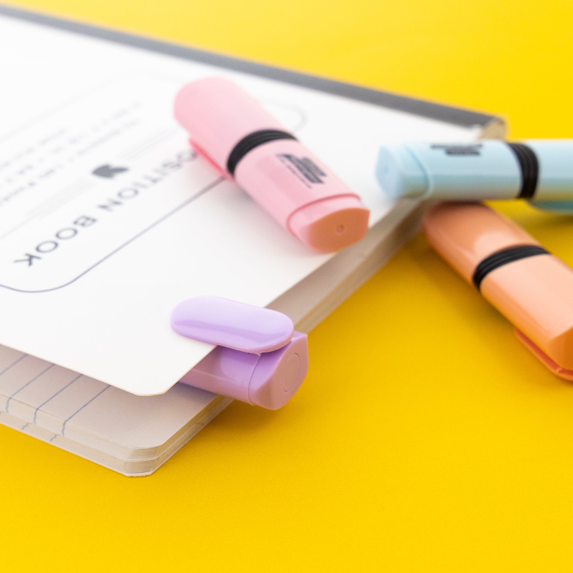Desk Style Pastel Mini Highlighters (4/Pack)