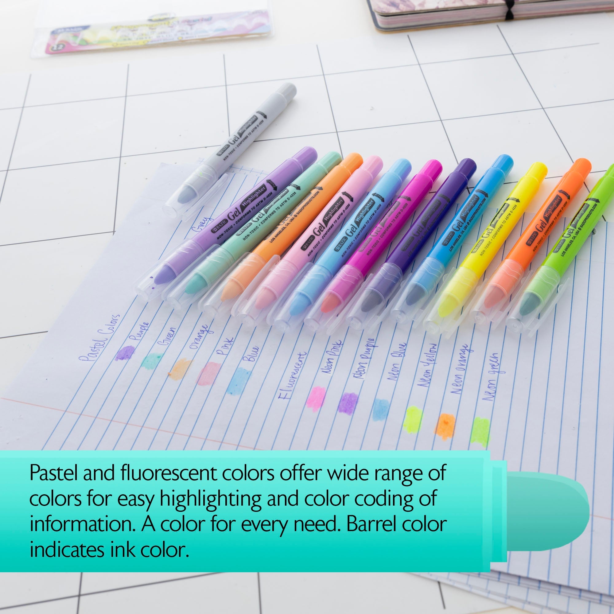 Gel Bible Highlighter 12 Color