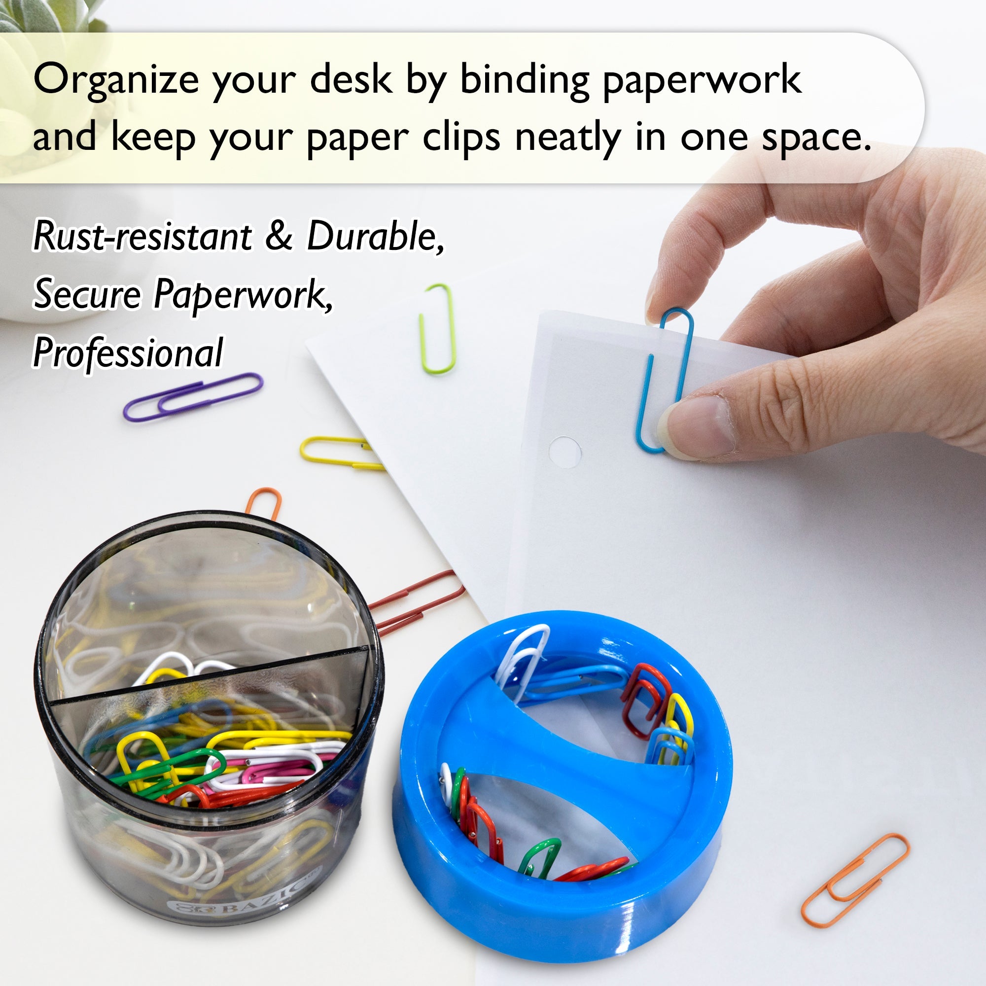 Magnetic Paper Clips Holder No. 1 Paper Clip Assorted Color