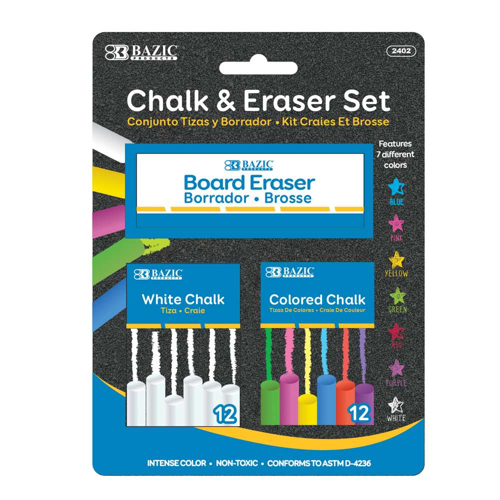 Artbox A4 Children’s Chalk Board Set – Non-Toxic Chalks & Eraser, Fun For Kids