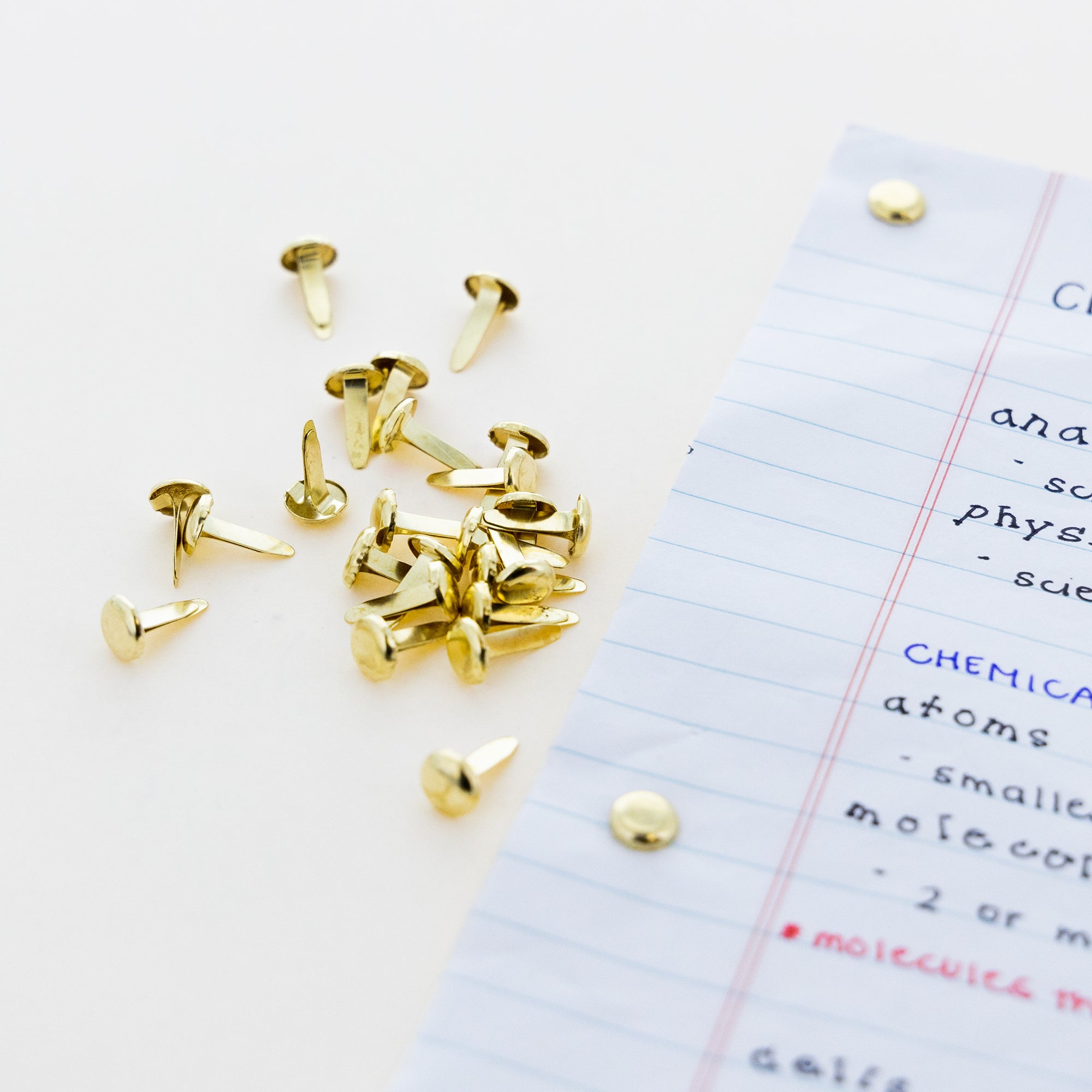1/2" Brass Fastener (100/Pack)