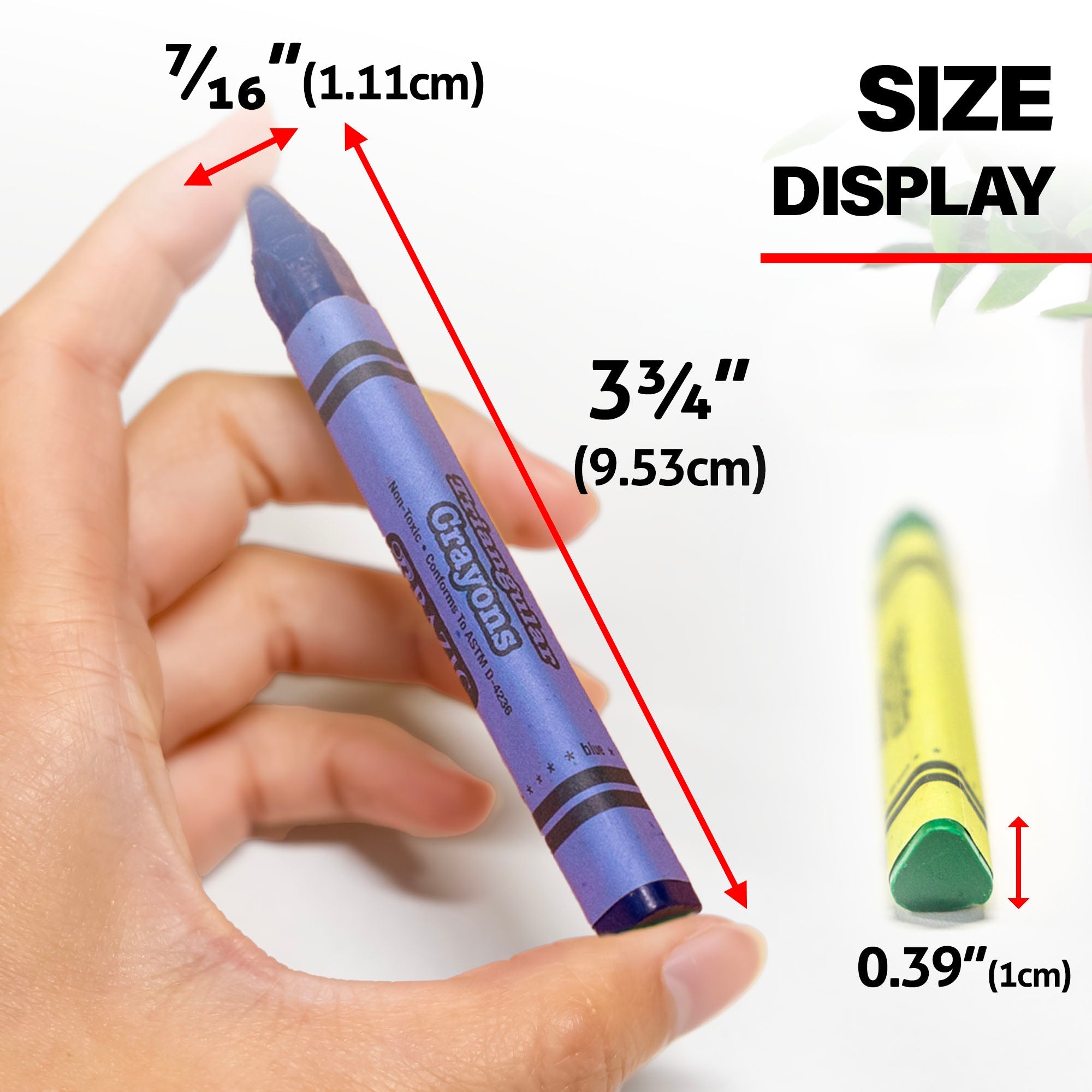 Premium Jumbo Triangle Crayons 8 Color
