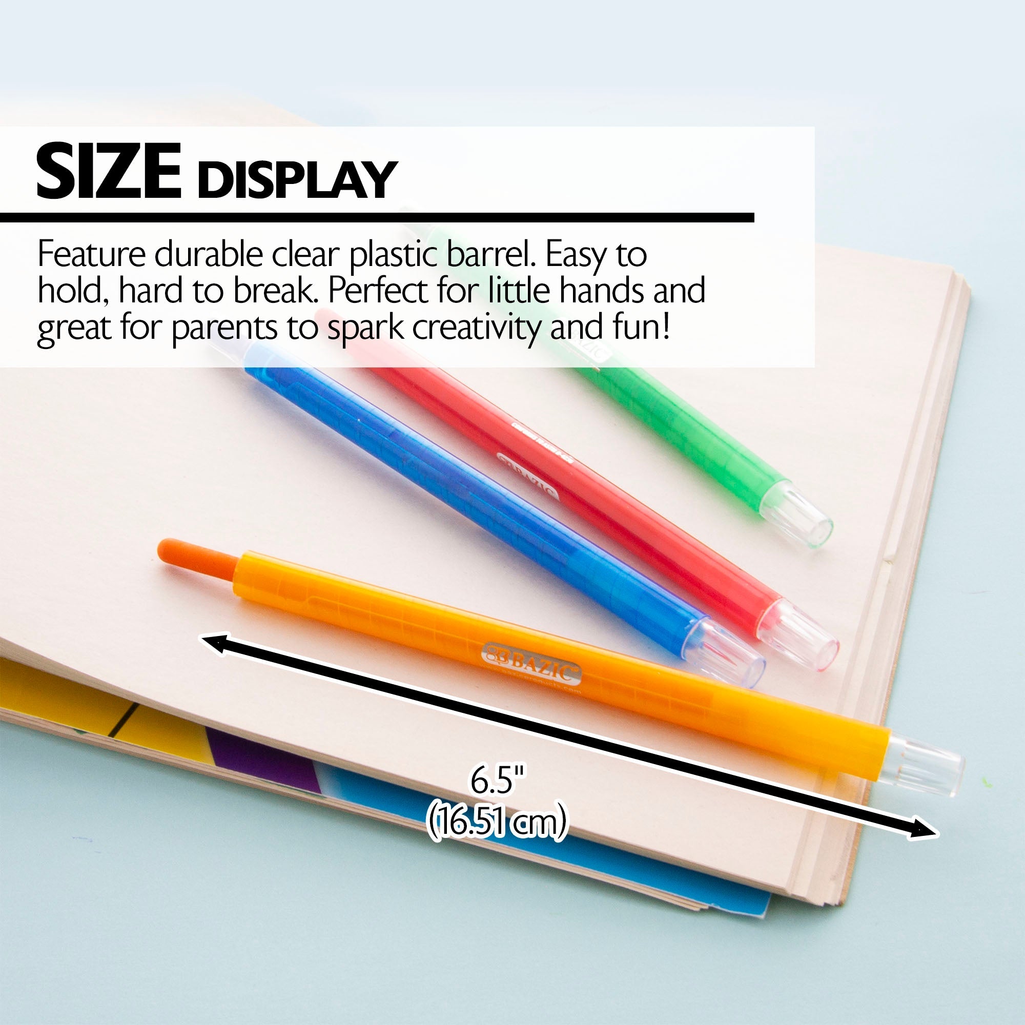 Twist-Up Propelling Crayons 12 Color